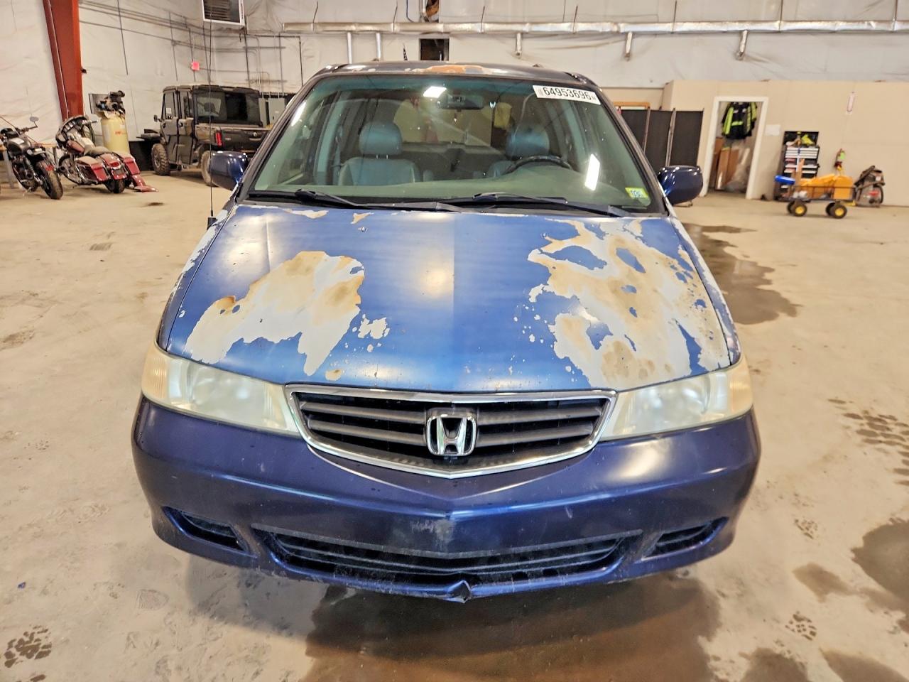 2004 Honda Odyssey Exl Blue vin: 5FNRL180X4B104933