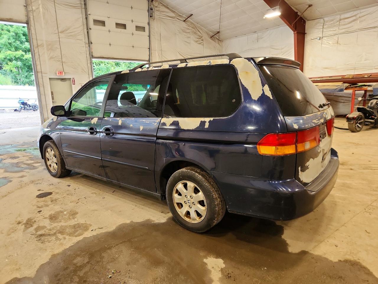 2004 Honda Odyssey Exl Blue vin: 5FNRL180X4B104933