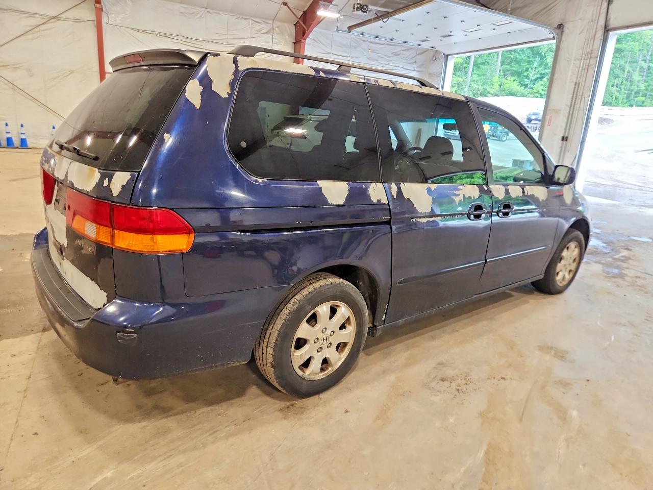 2004 Honda Odyssey Exl Blue vin: 5FNRL180X4B104933