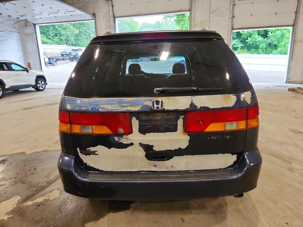 2004 Honda Odyssey Exl Blue vin: 5FNRL180X4B104933