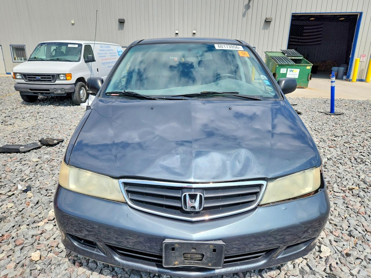 2004 Honda Odyssey Lx Gray vin: 5FNRL18504B122756
