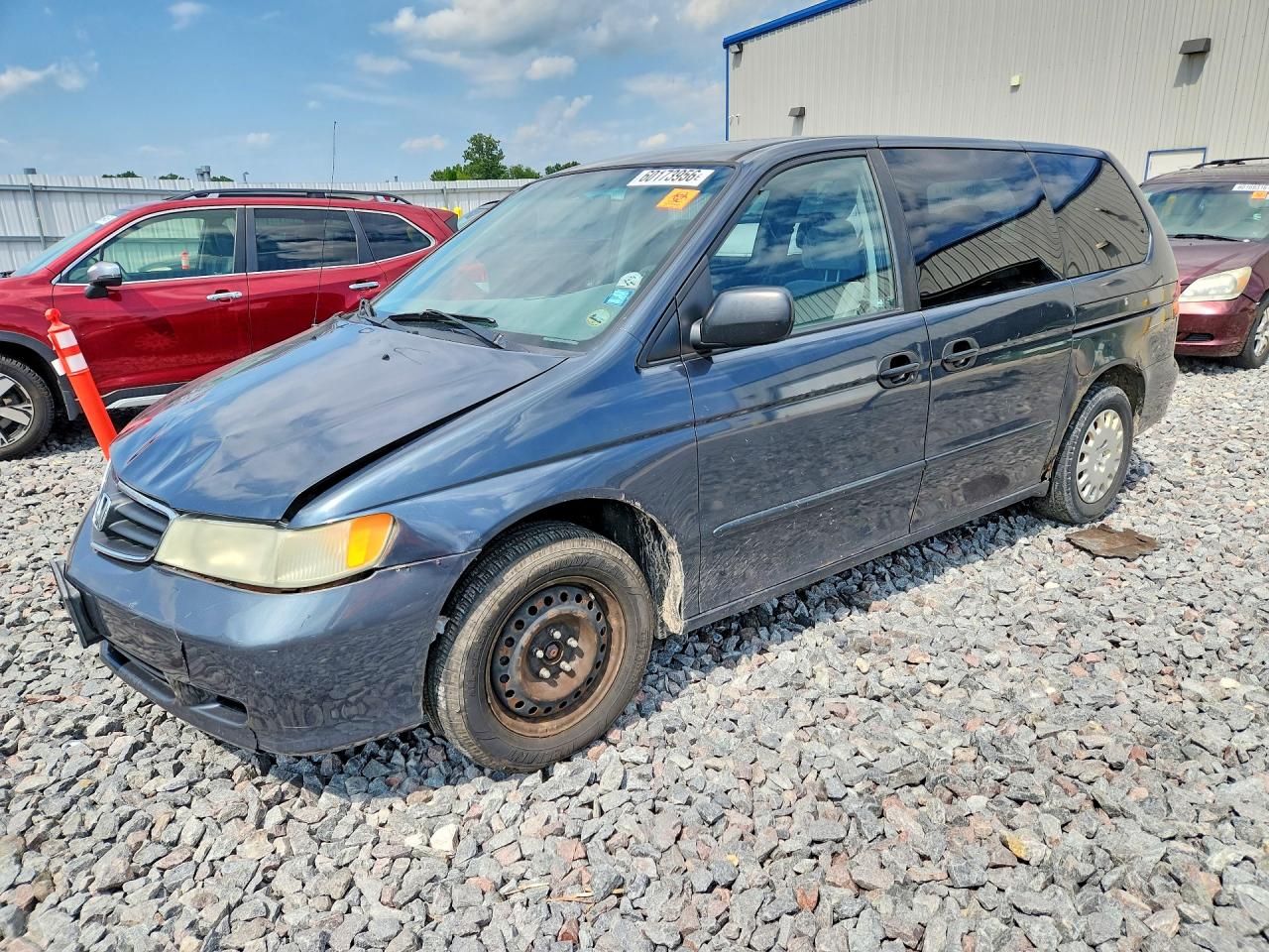 2004 Honda Odyssey Lx Gray vin: 5FNRL18504B122756