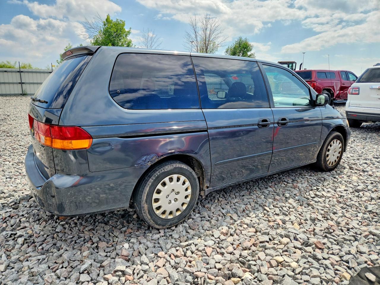 2004 Honda Odyssey Lx Gray vin: 5FNRL18504B122756