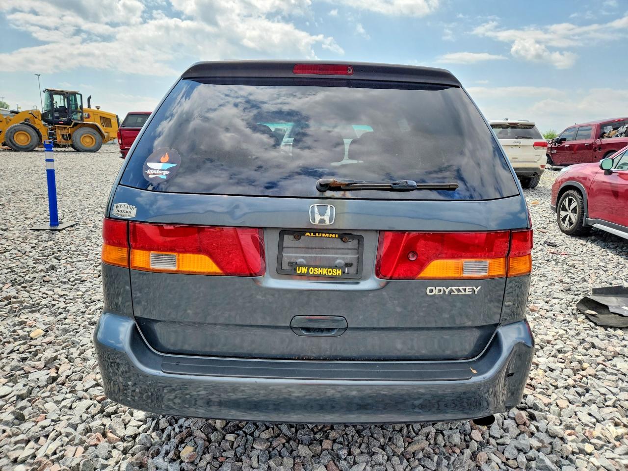 2004 Honda Odyssey Lx Gray vin: 5FNRL18504B122756
