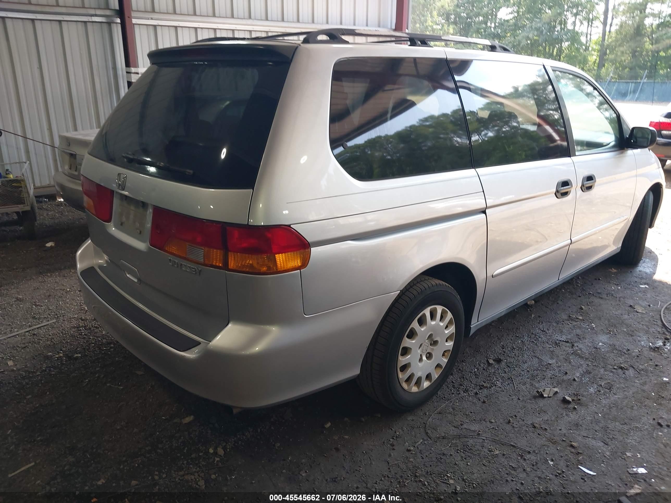 2004 Honda Odyssey Lx Silver vin: 5FNRL18524B145973
