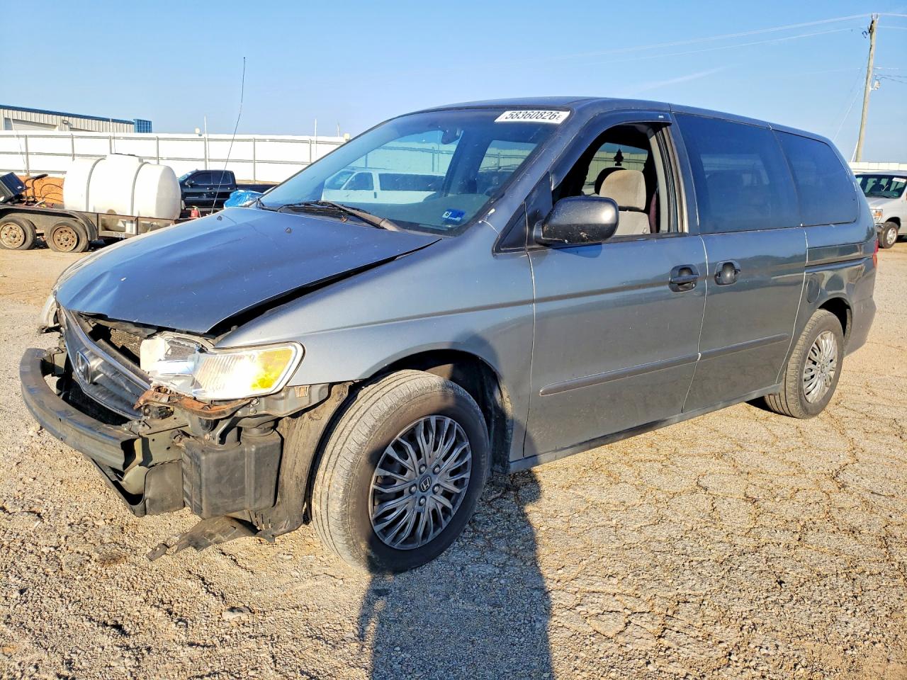 2002 Honda Odyssey Lx Gray vin: 5FNRL18542B019823