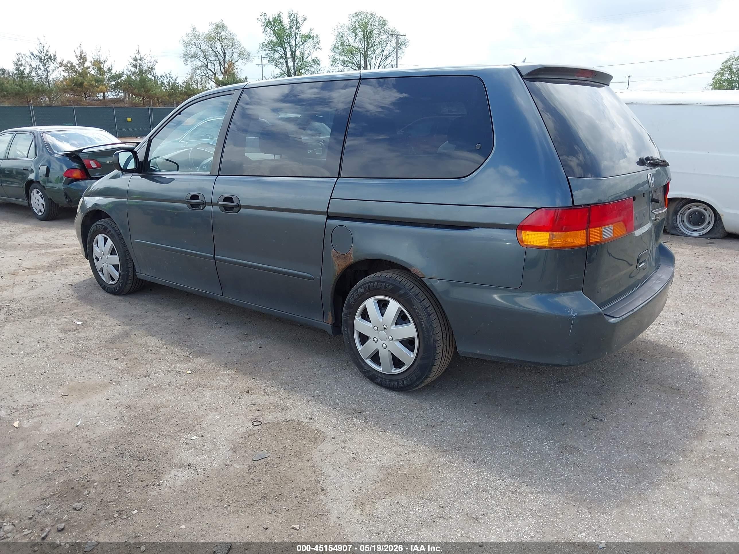 2003 Honda Odyssey Lx Blue vin: 5FNRL18563B148745
