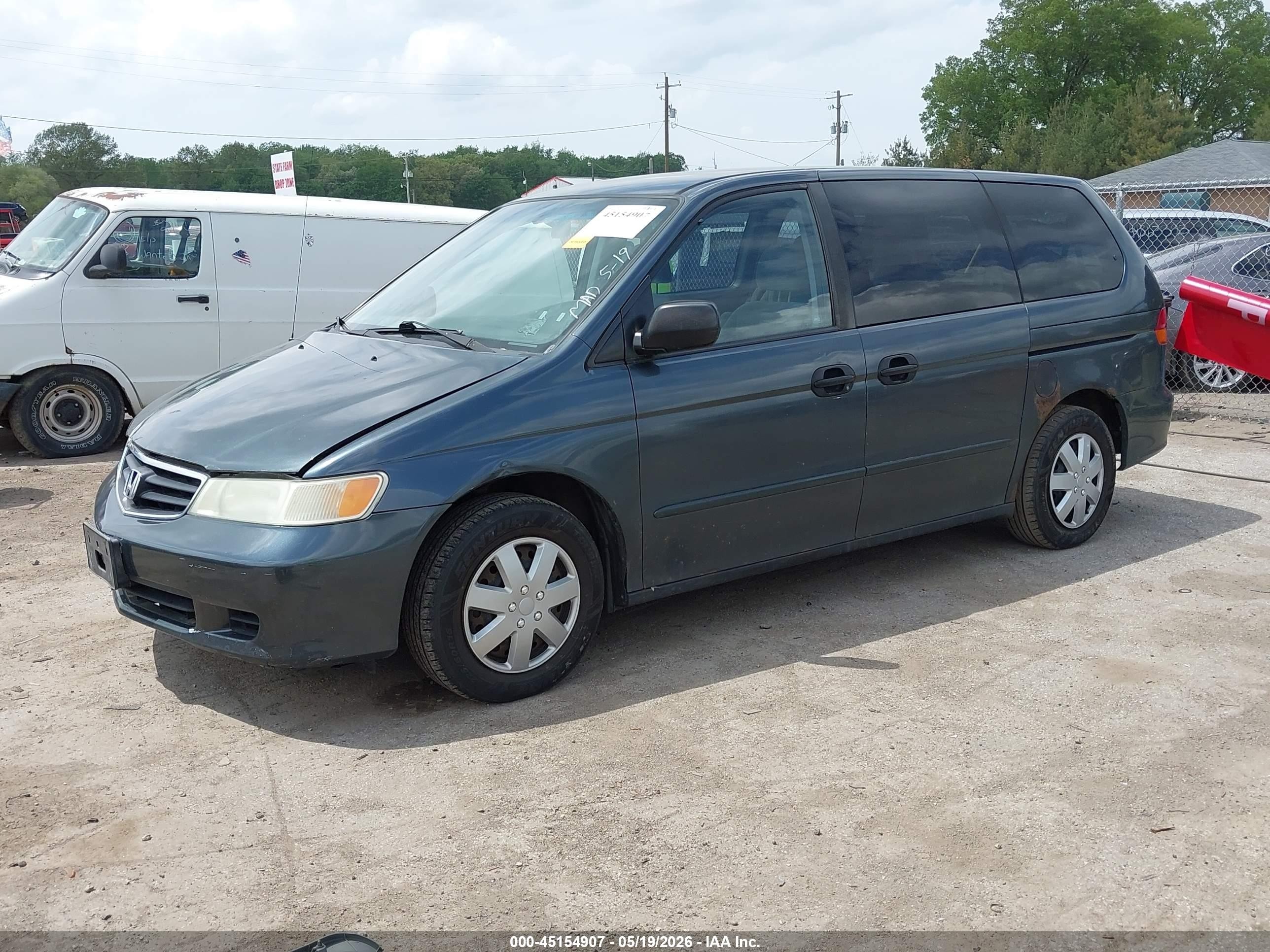 2003 Honda Odyssey Lx Blue vin: 5FNRL18563B148745