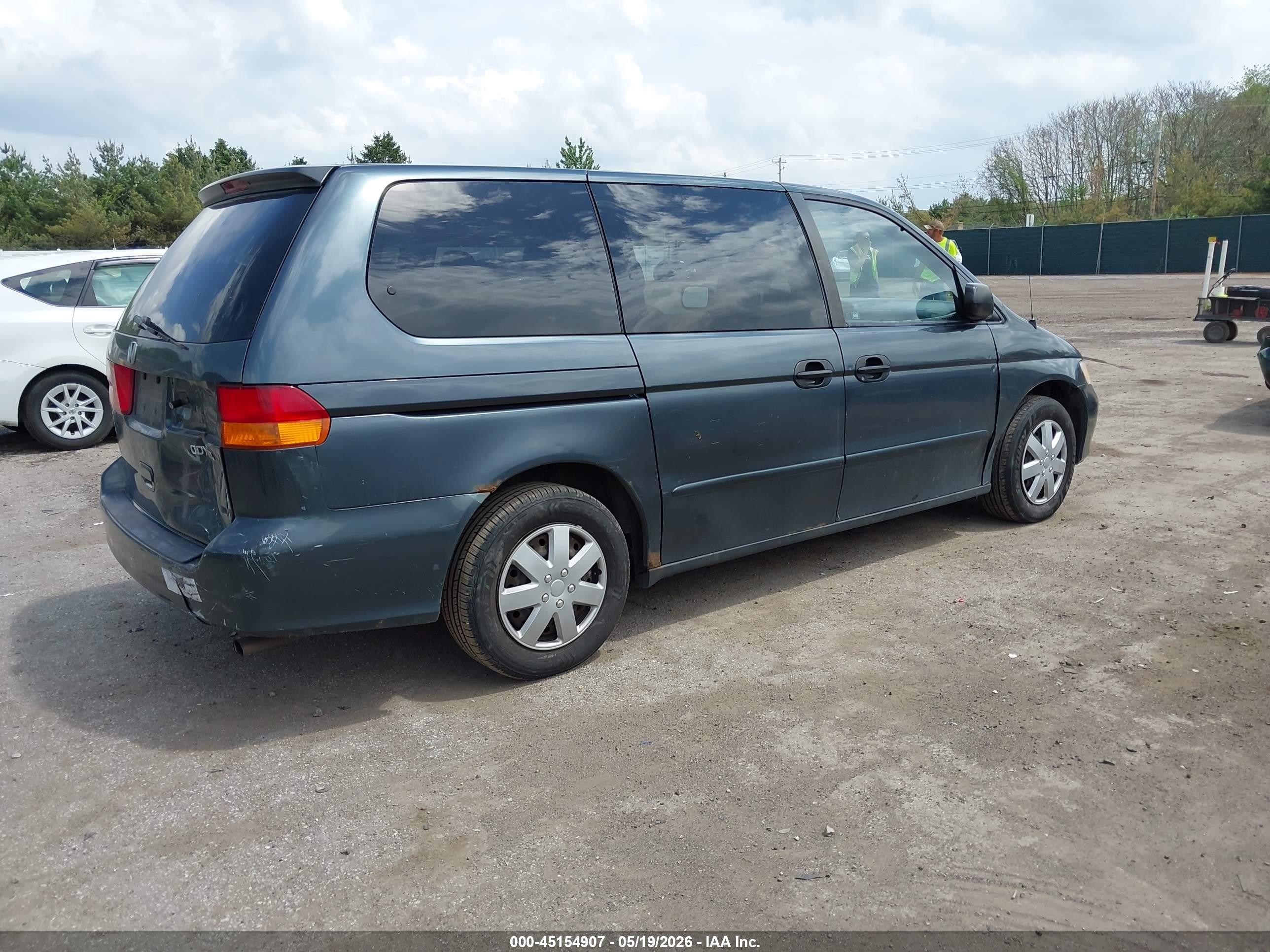2003 Honda Odyssey Lx Blue vin: 5FNRL18563B148745