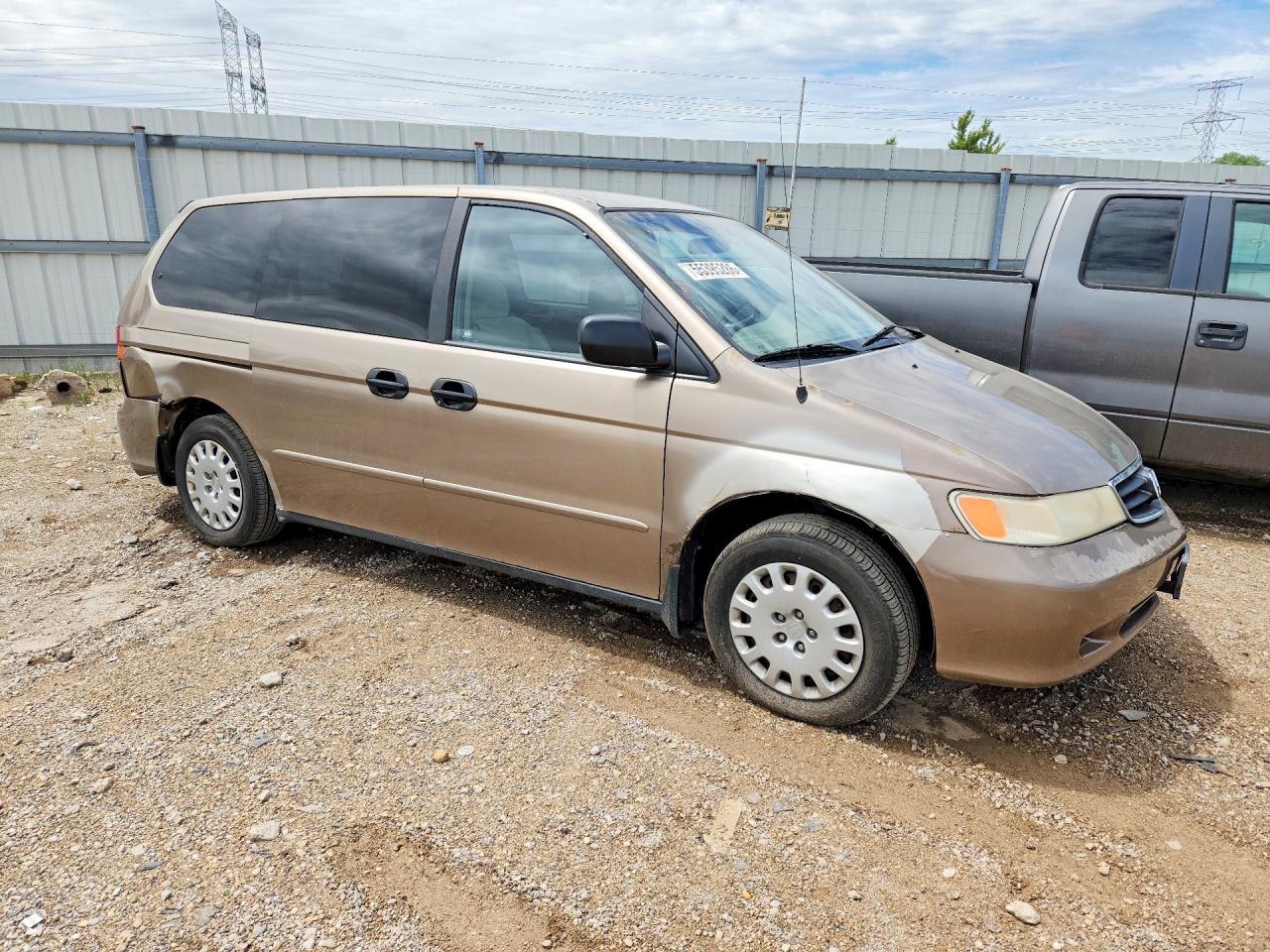 2004 Honda Odyssey Lx Tan vin: 5FNRL18574B016241