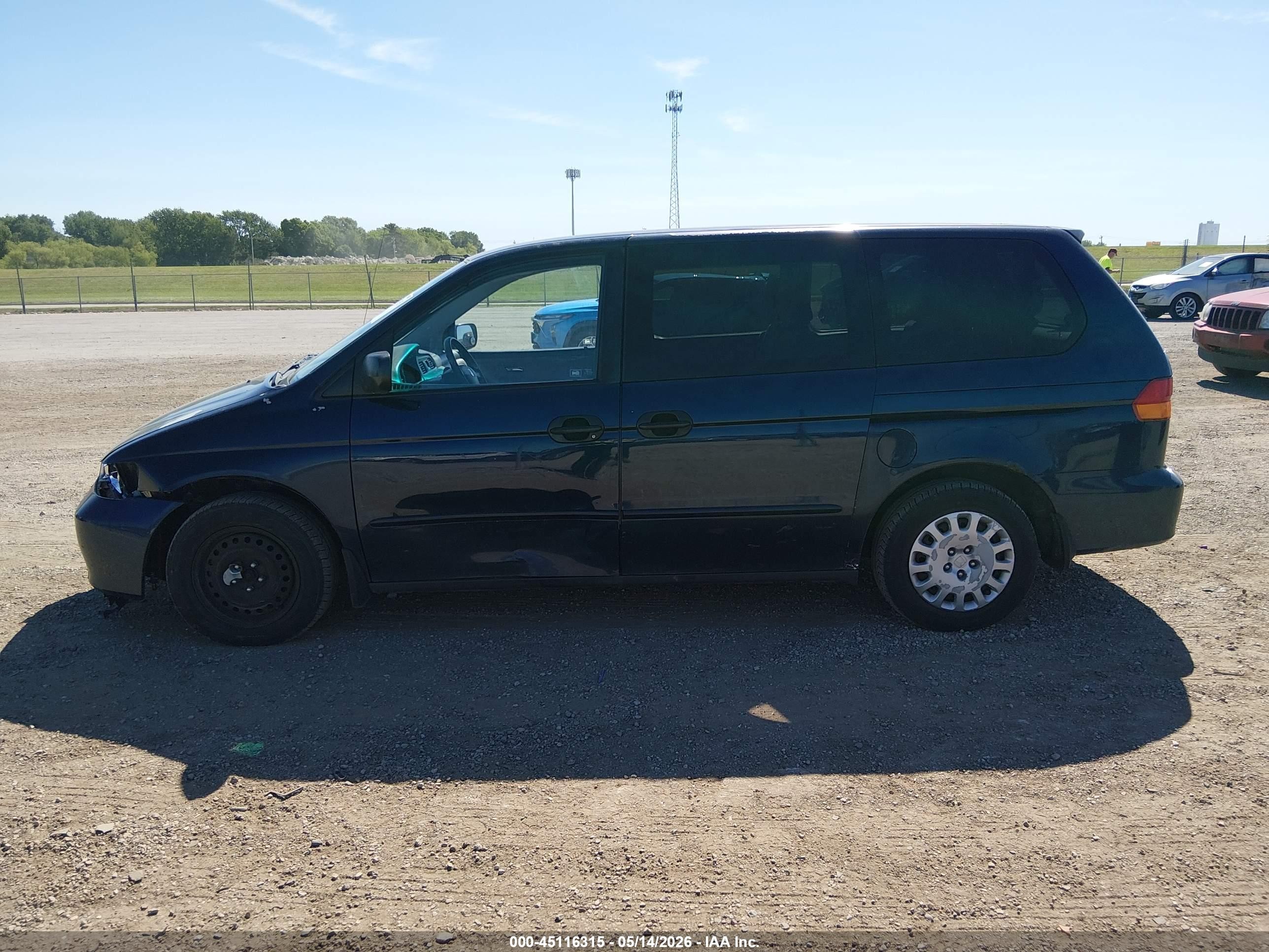 2004 Honda Odyssey Lx Синий vin: 5FNRL18574B122351
