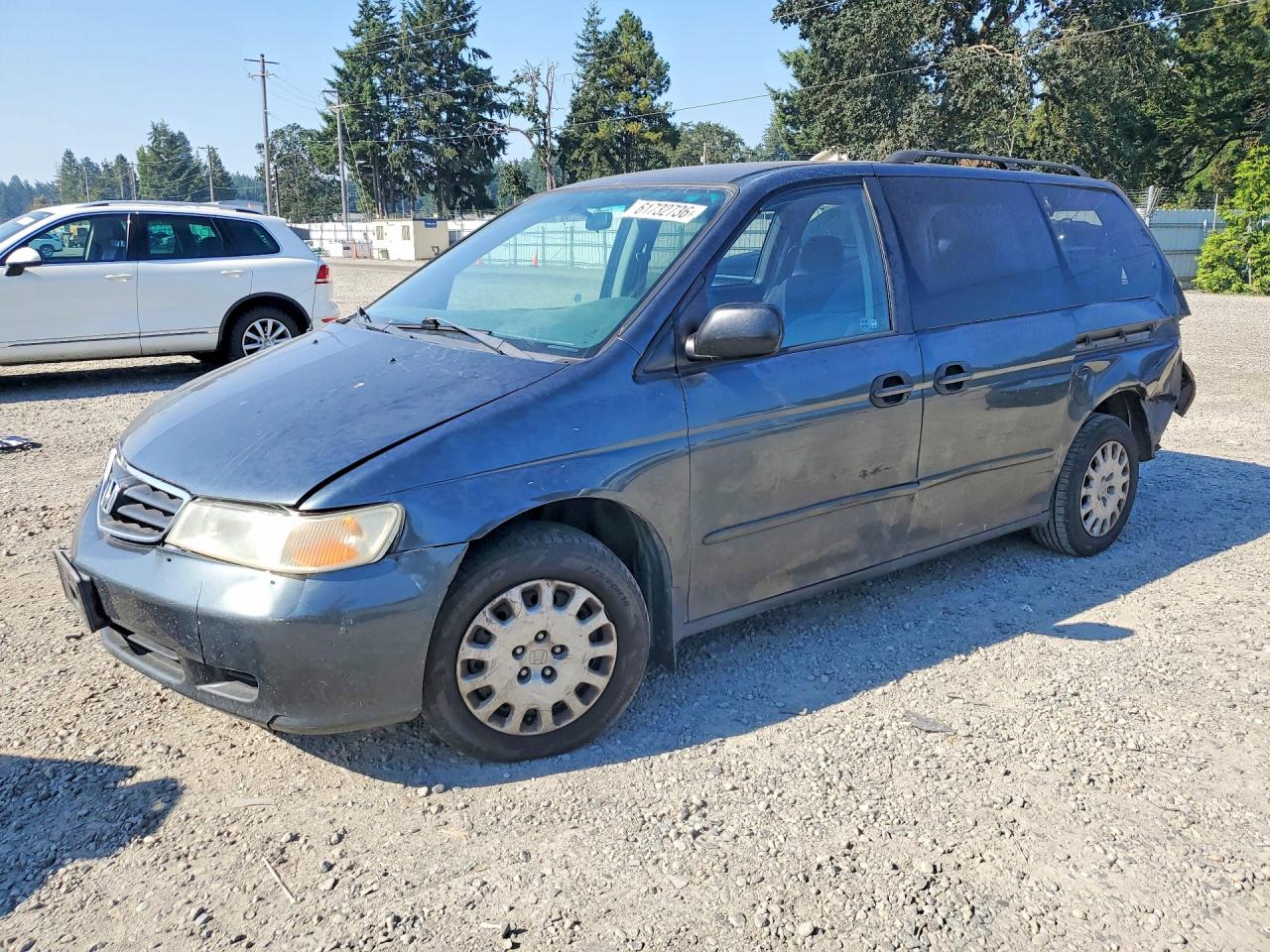 2003 Honda Odyssey Lx Gray vin: 5FNRL18583B112720