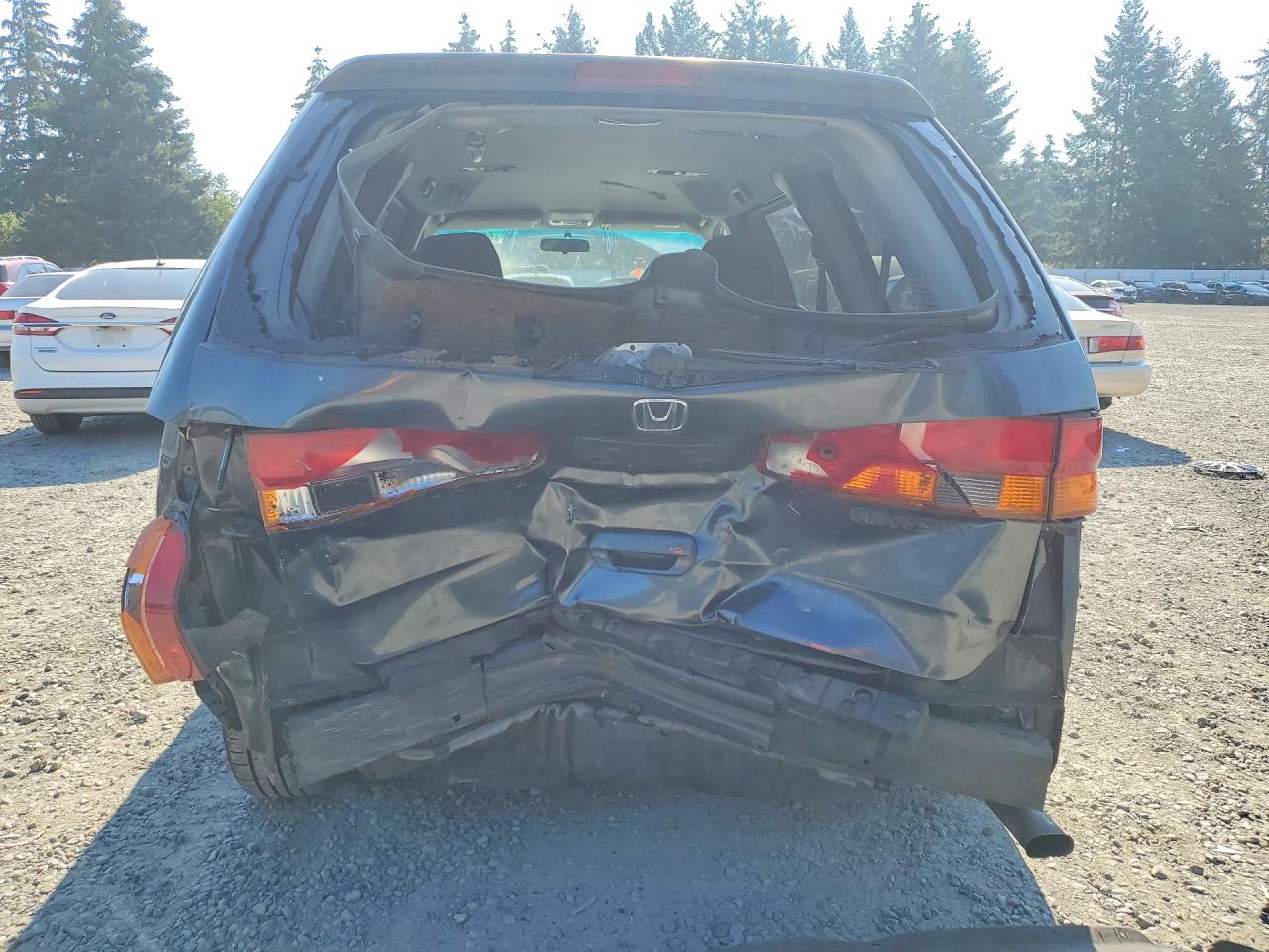 2003 Honda Odyssey Lx Gray vin: 5FNRL18583B112720