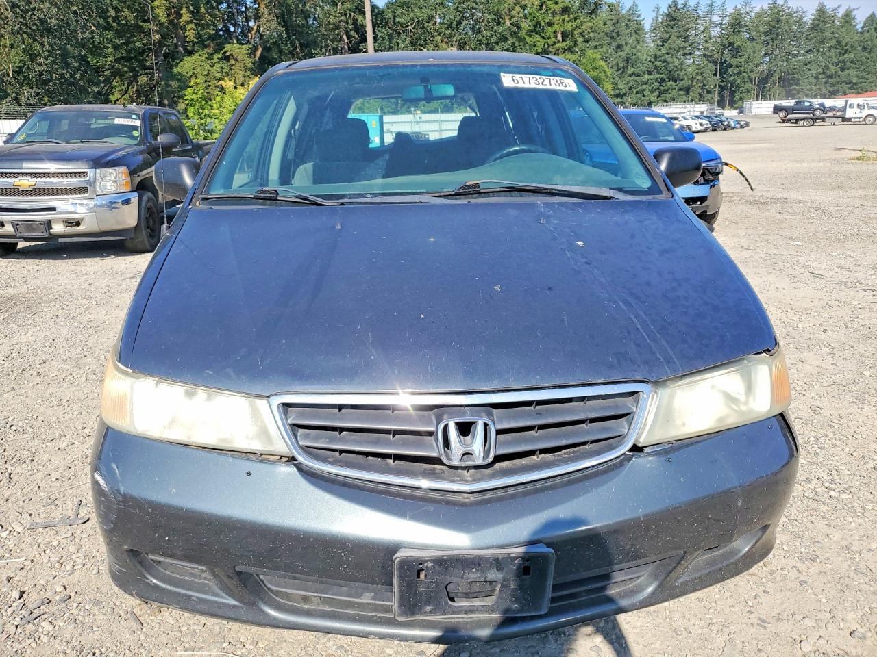 2003 Honda Odyssey Lx Gray vin: 5FNRL18583B112720