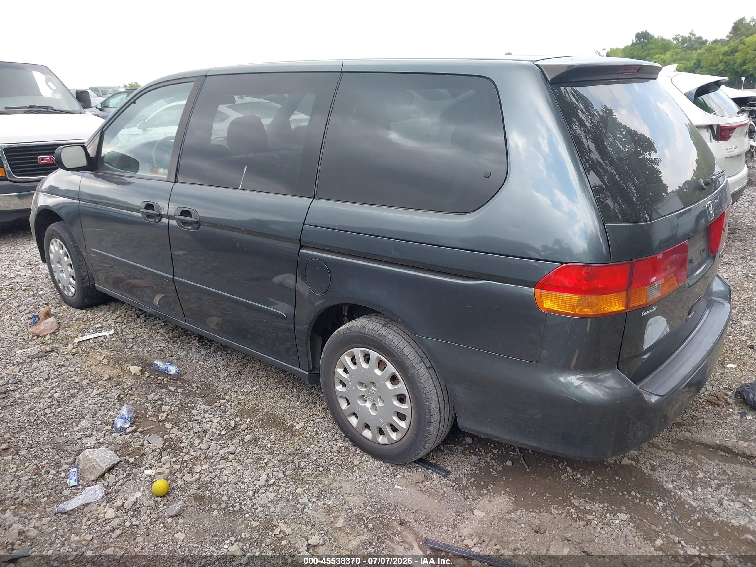 2003 Honda Odyssey Lx Gray vin: 5FNRL18593B094034