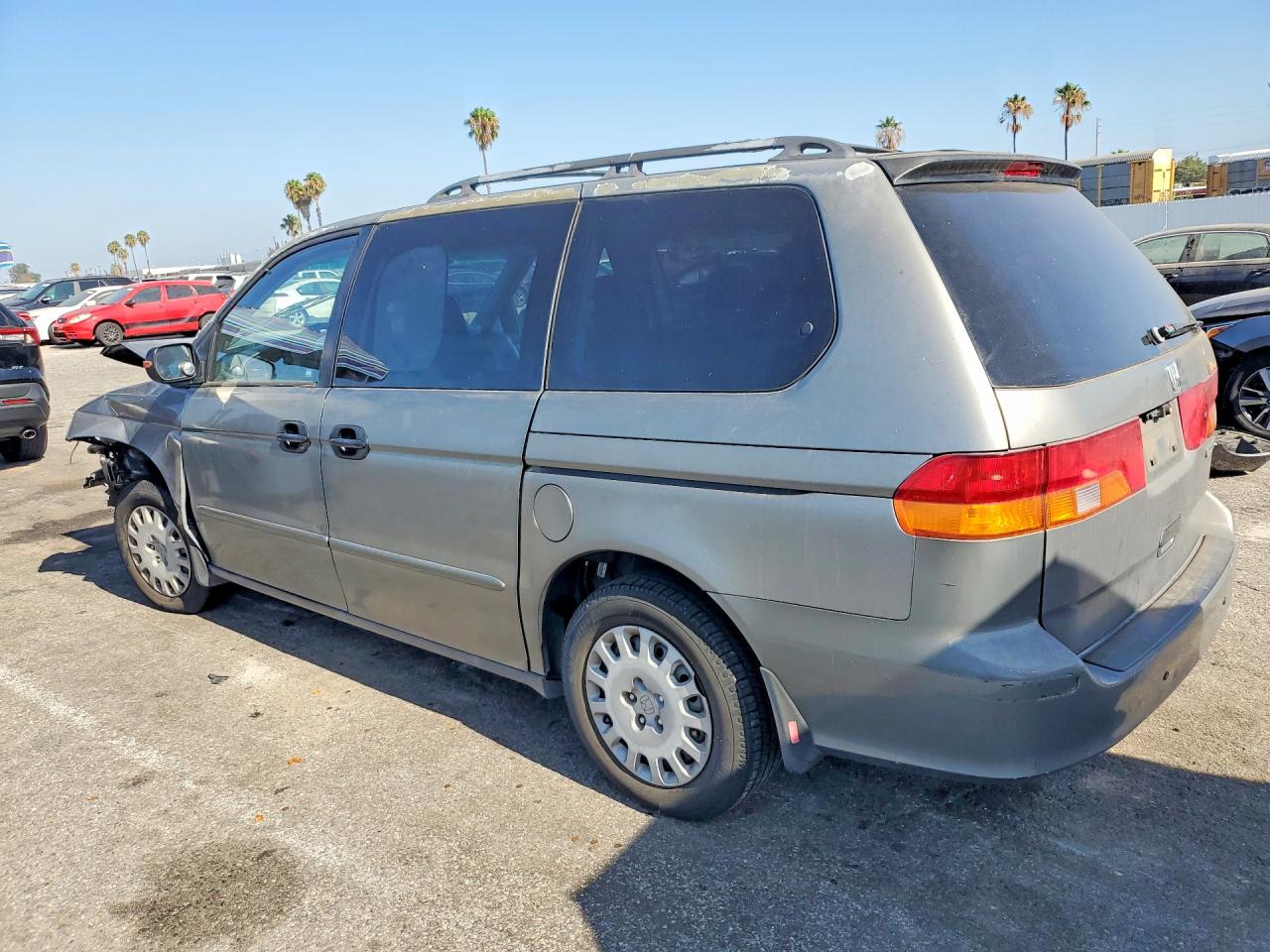 2002 Honda Odyssey Lx Gray vin: 5FNRL185X2B019518
