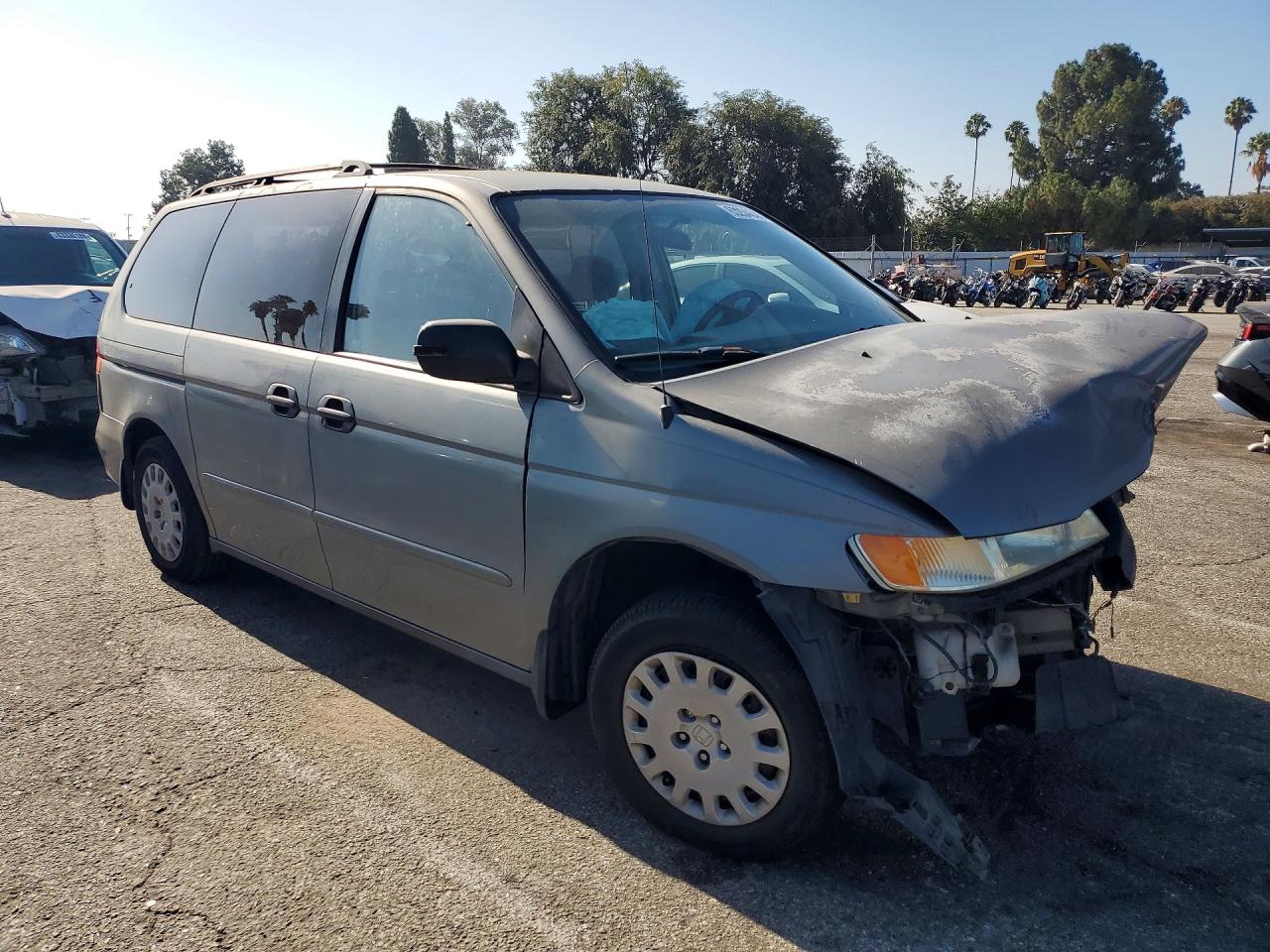 2002 Honda Odyssey Lx Gray vin: 5FNRL185X2B019518