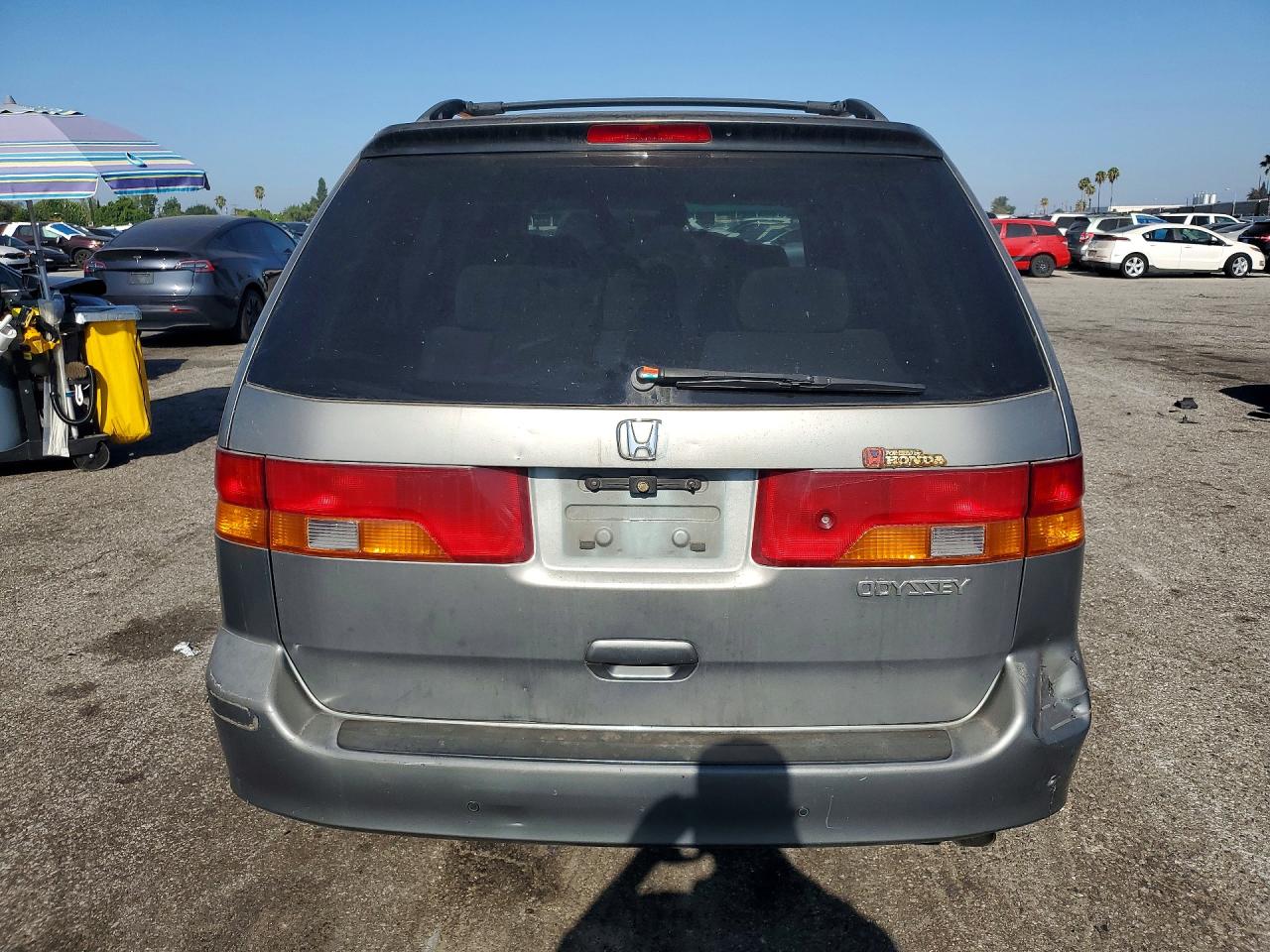 2002 Honda Odyssey Lx Gray vin: 5FNRL185X2B019518