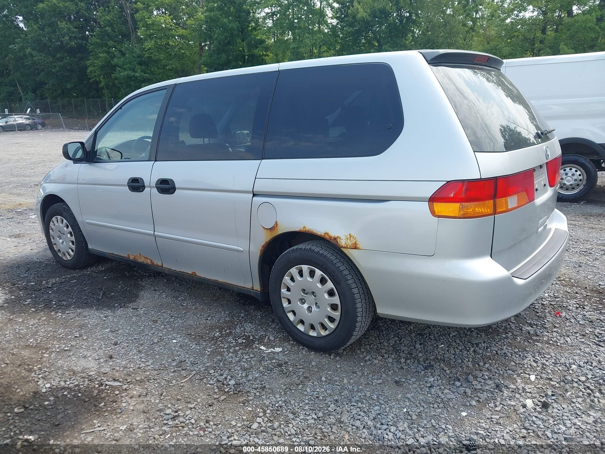 2004 Honda Odyssey Lx Серебряный vin: 5FNRL185X4B140200