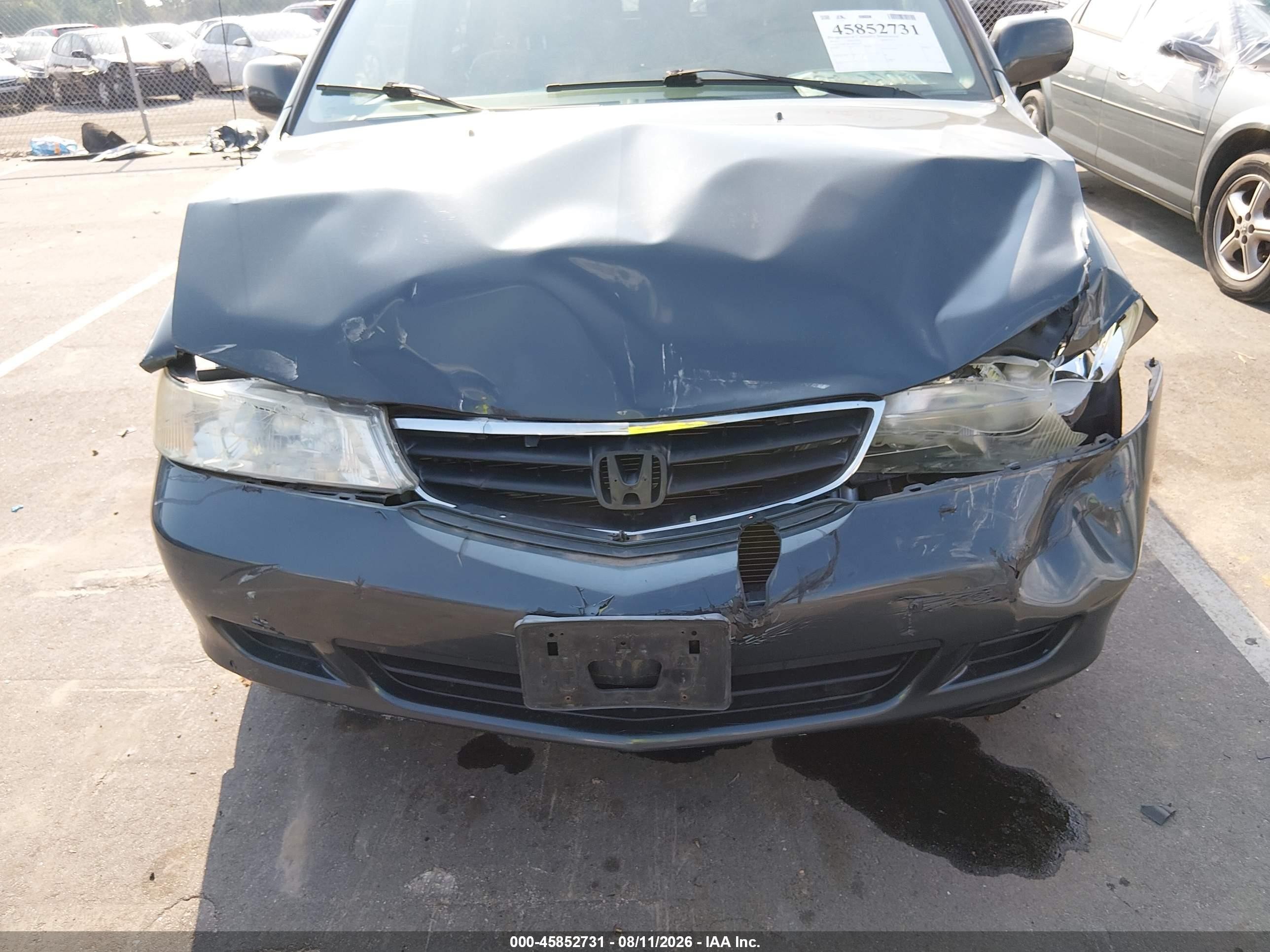2003 Honda Odyssey Ex Серый vin: 5FNRL18603B075669