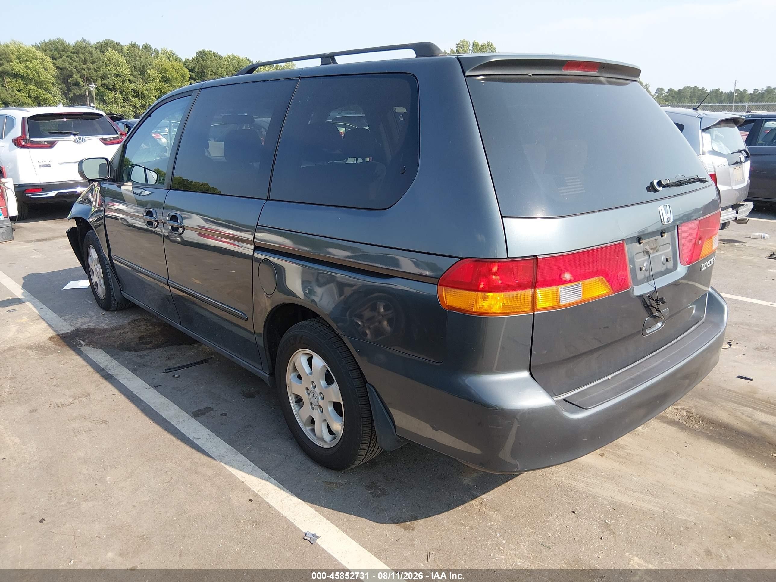 2003 Honda Odyssey Ex Серый vin: 5FNRL18603B075669