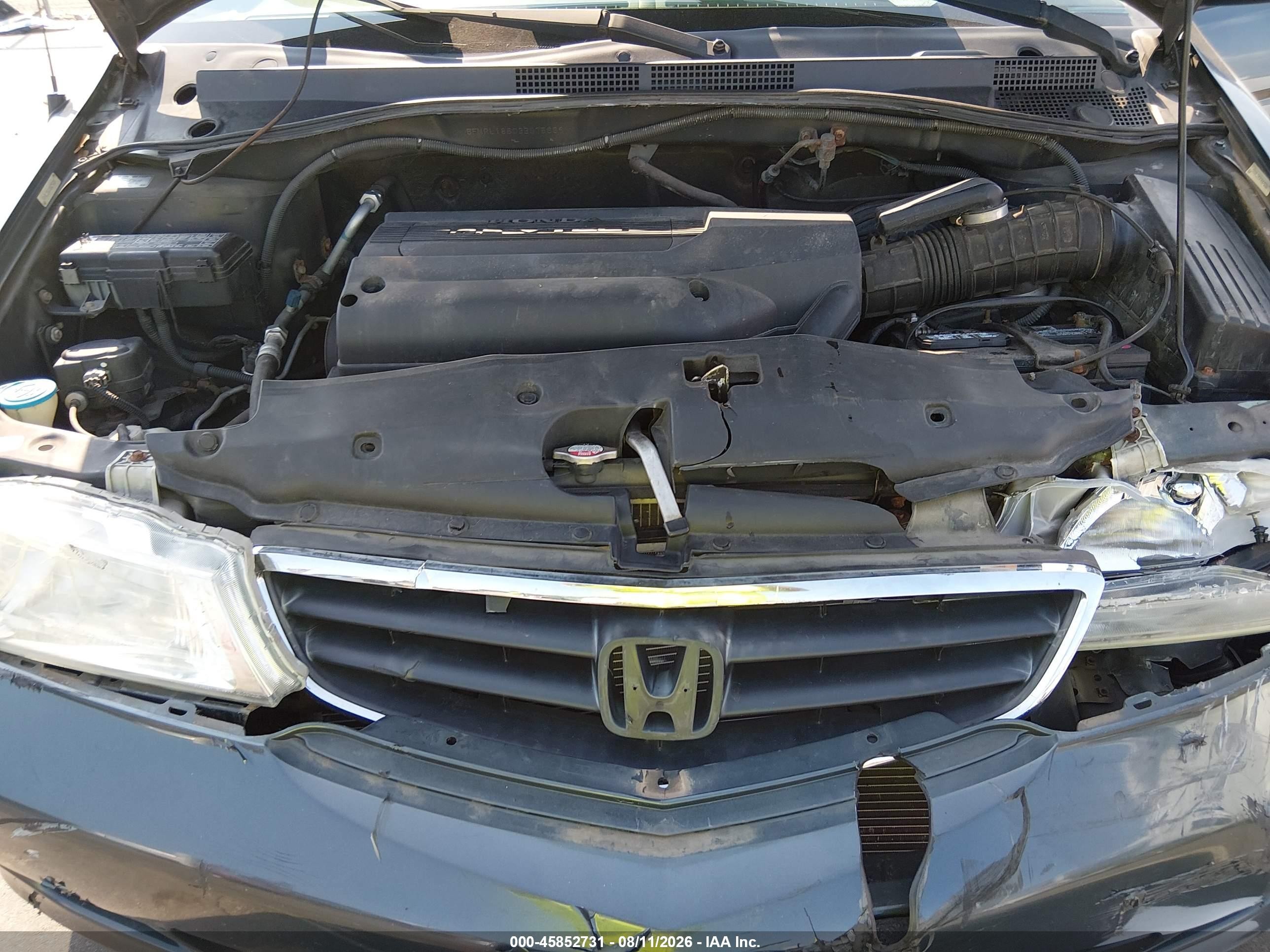 2003 Honda Odyssey Ex Серый vin: 5FNRL18603B075669