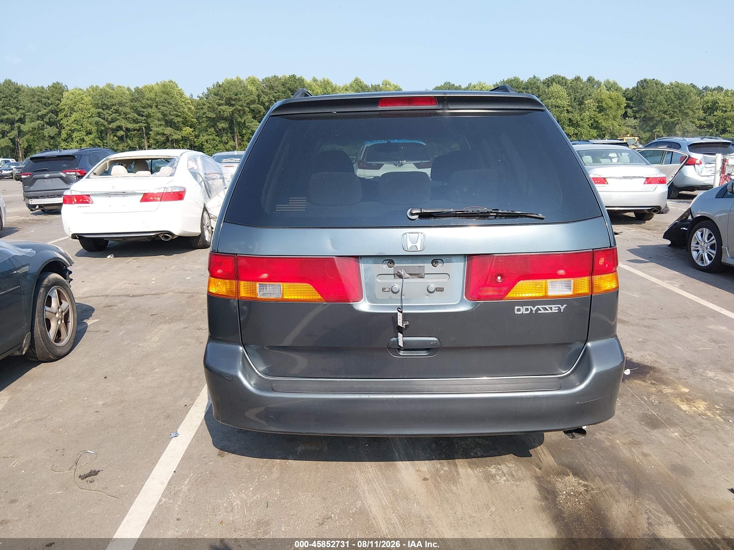 2003 Honda Odyssey Ex Серый vin: 5FNRL18603B075669