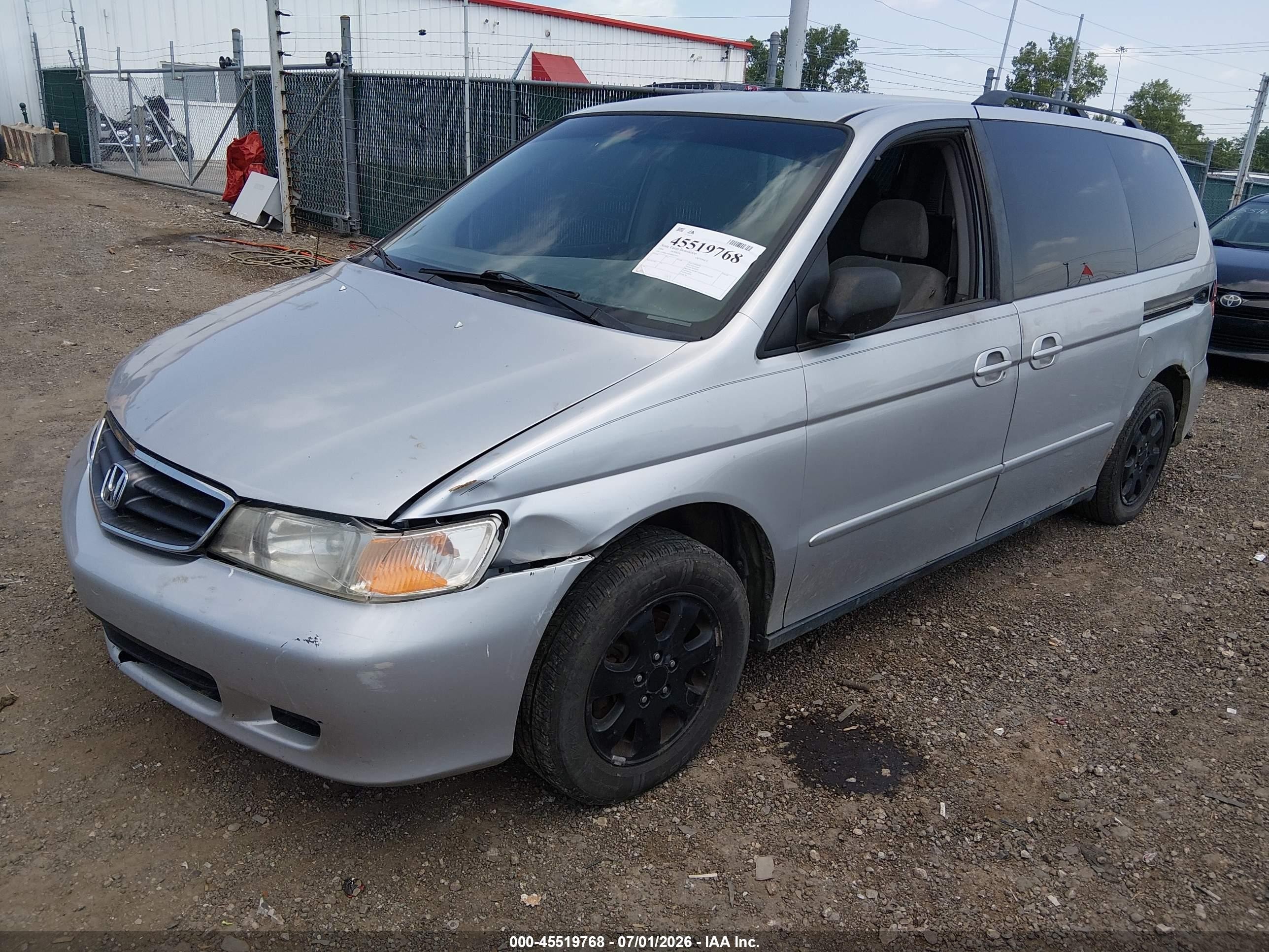 2004 Honda Odyssey Ex Серый vin: 5FNRL18604B053947
