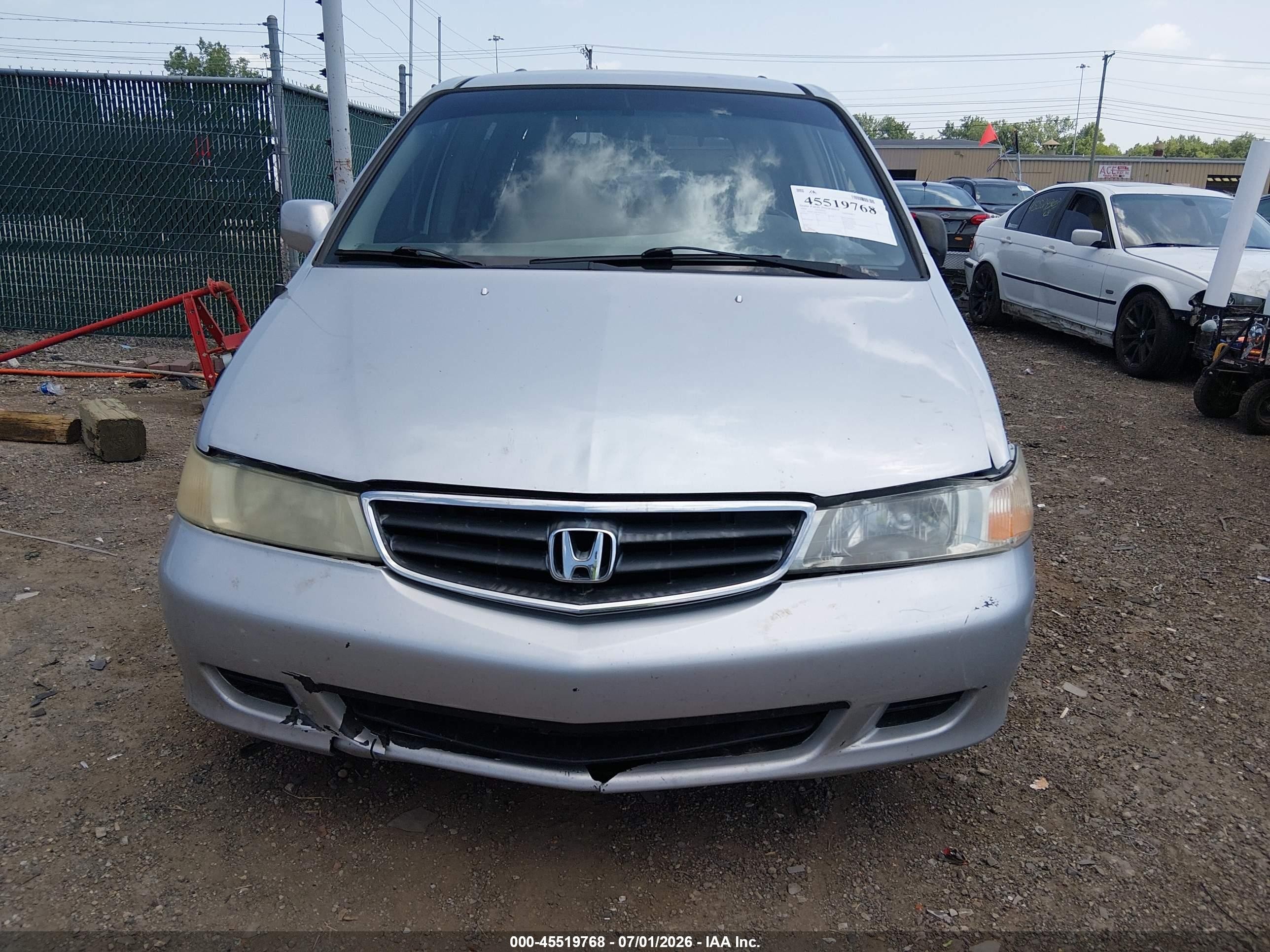 2004 Honda Odyssey Ex Серый vin: 5FNRL18604B053947