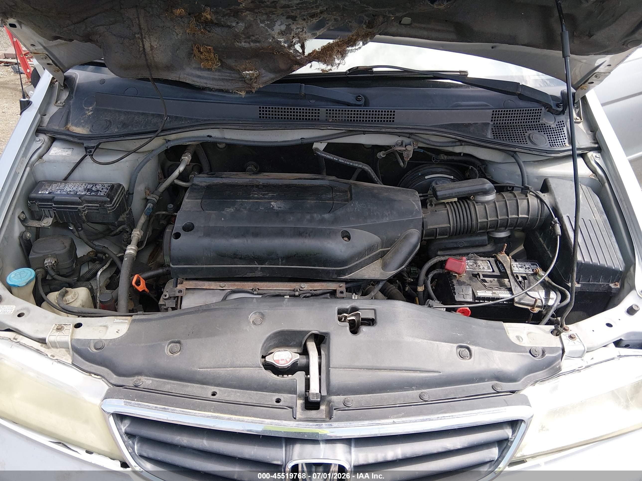 2004 Honda Odyssey Ex Серый vin: 5FNRL18604B053947