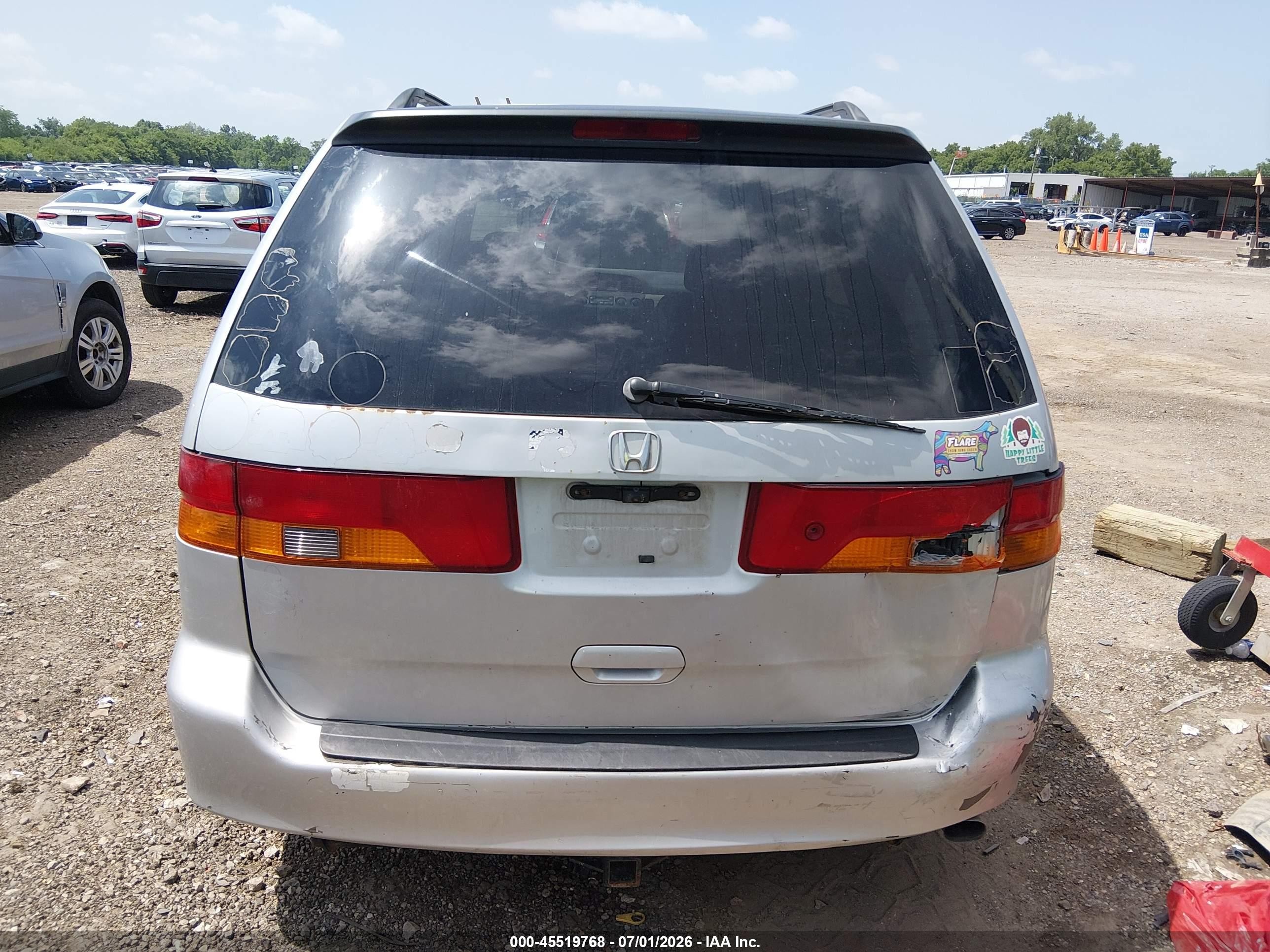 2004 Honda Odyssey Ex Серый vin: 5FNRL18604B053947