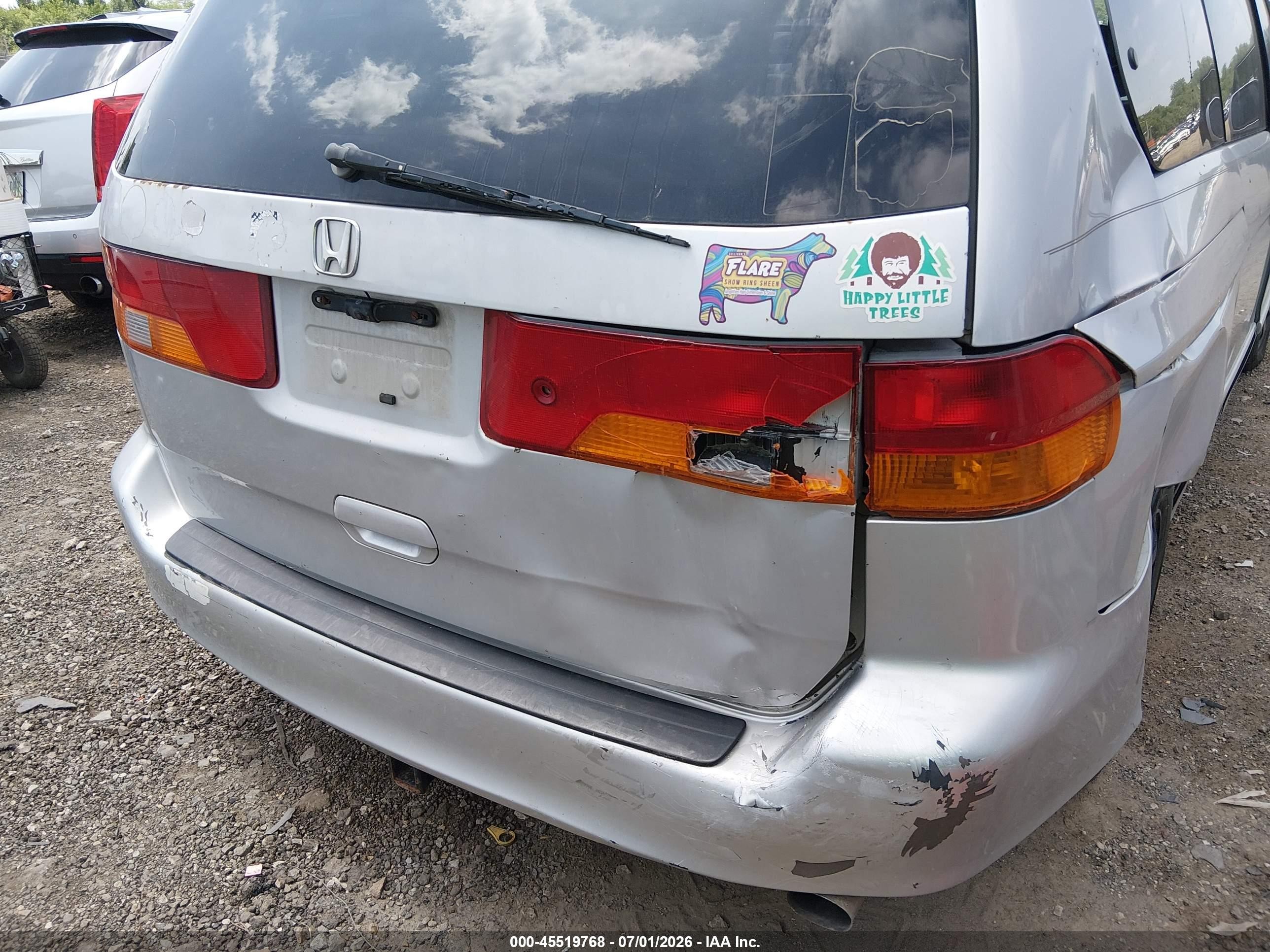2004 Honda Odyssey Ex Серый vin: 5FNRL18604B053947