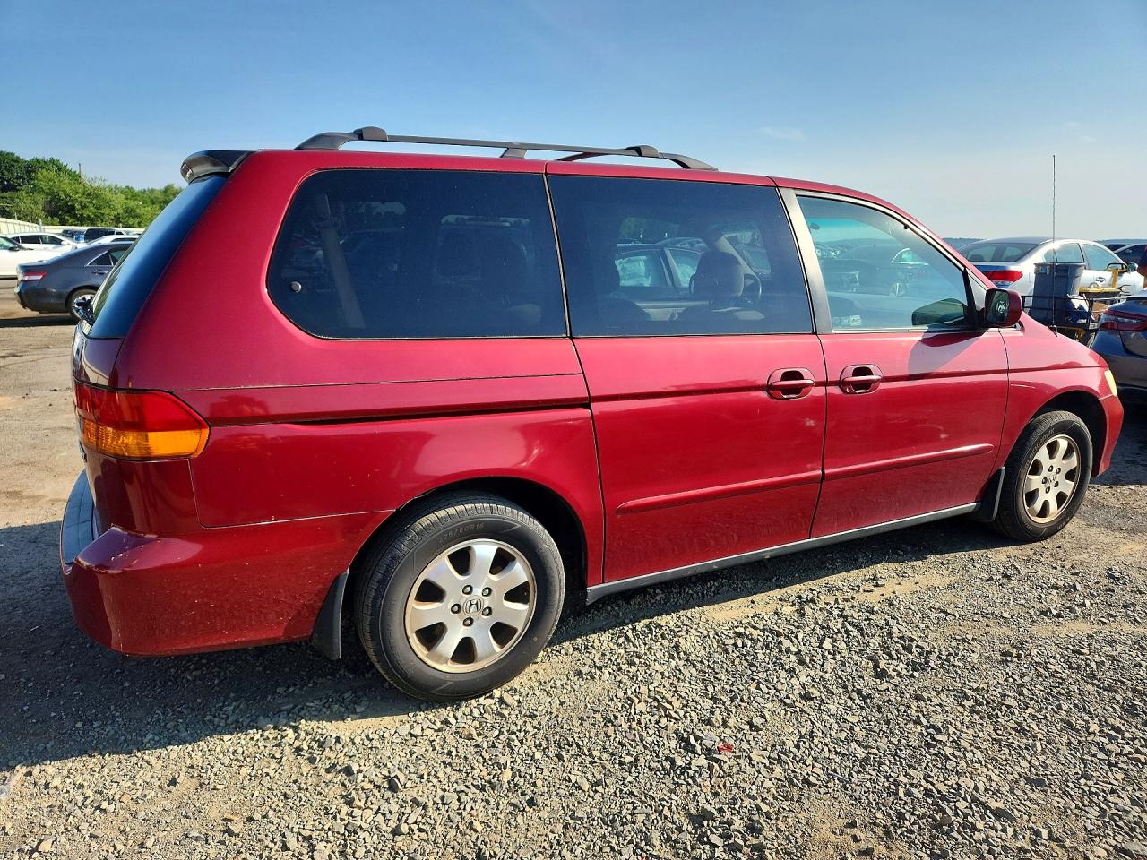 2004 Honda Odyssey Ex Red vin: 5FNRL18604B148511
