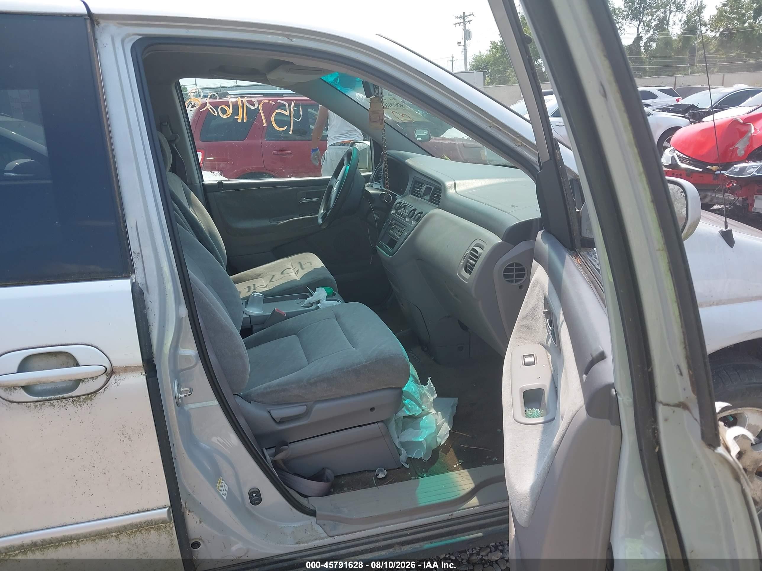 2003 Honda Odyssey Ex Silver vin: 5FNRL18613B013990