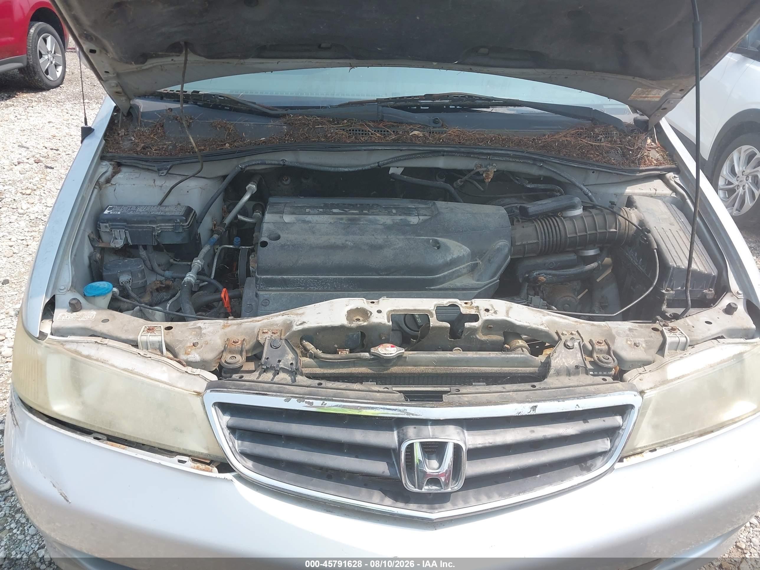 2003 Honda Odyssey Ex Silver vin: 5FNRL18613B013990
