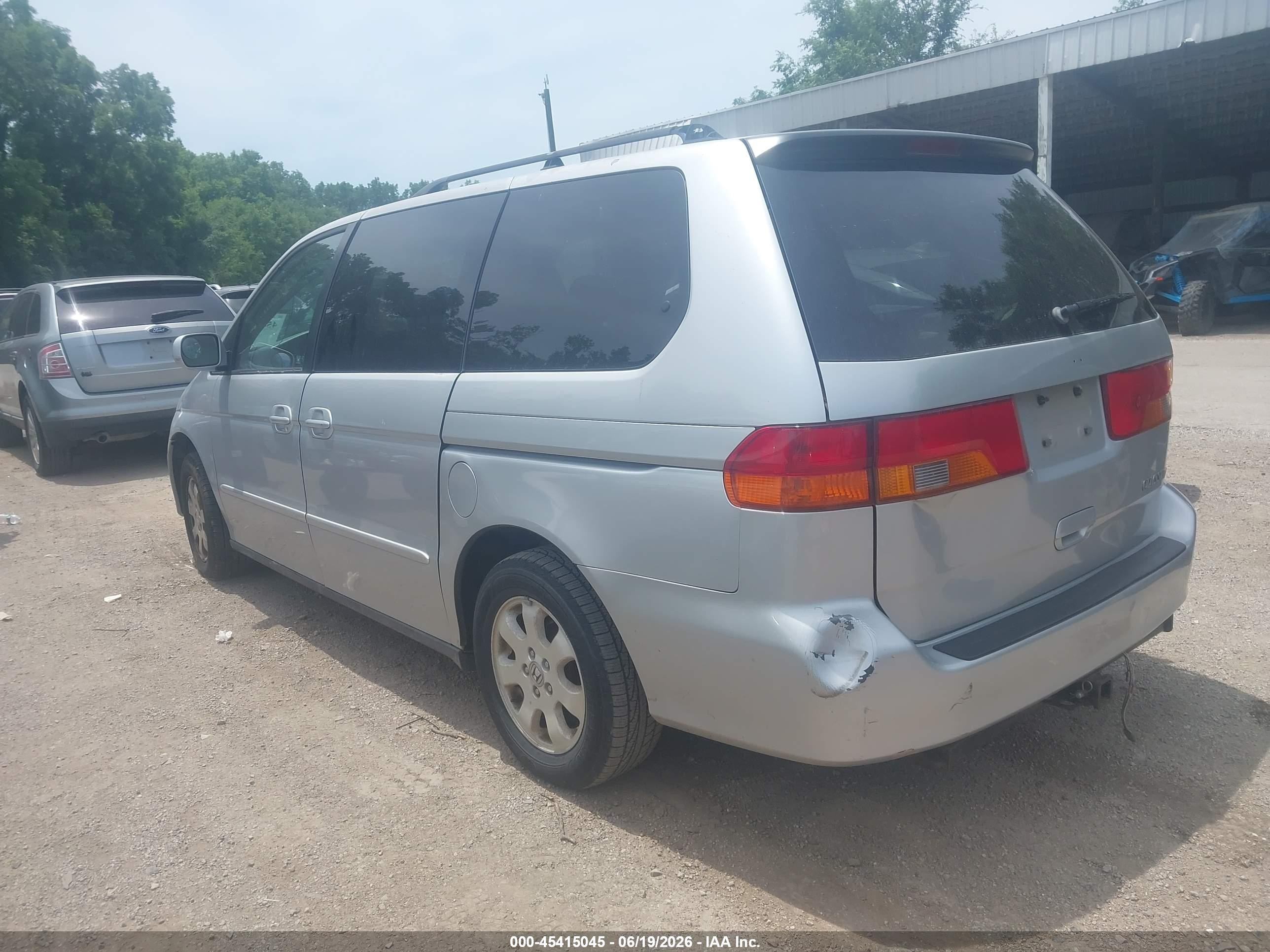 2003 Honda Odyssey Ex Silver vin: 5FNRL18613B074160