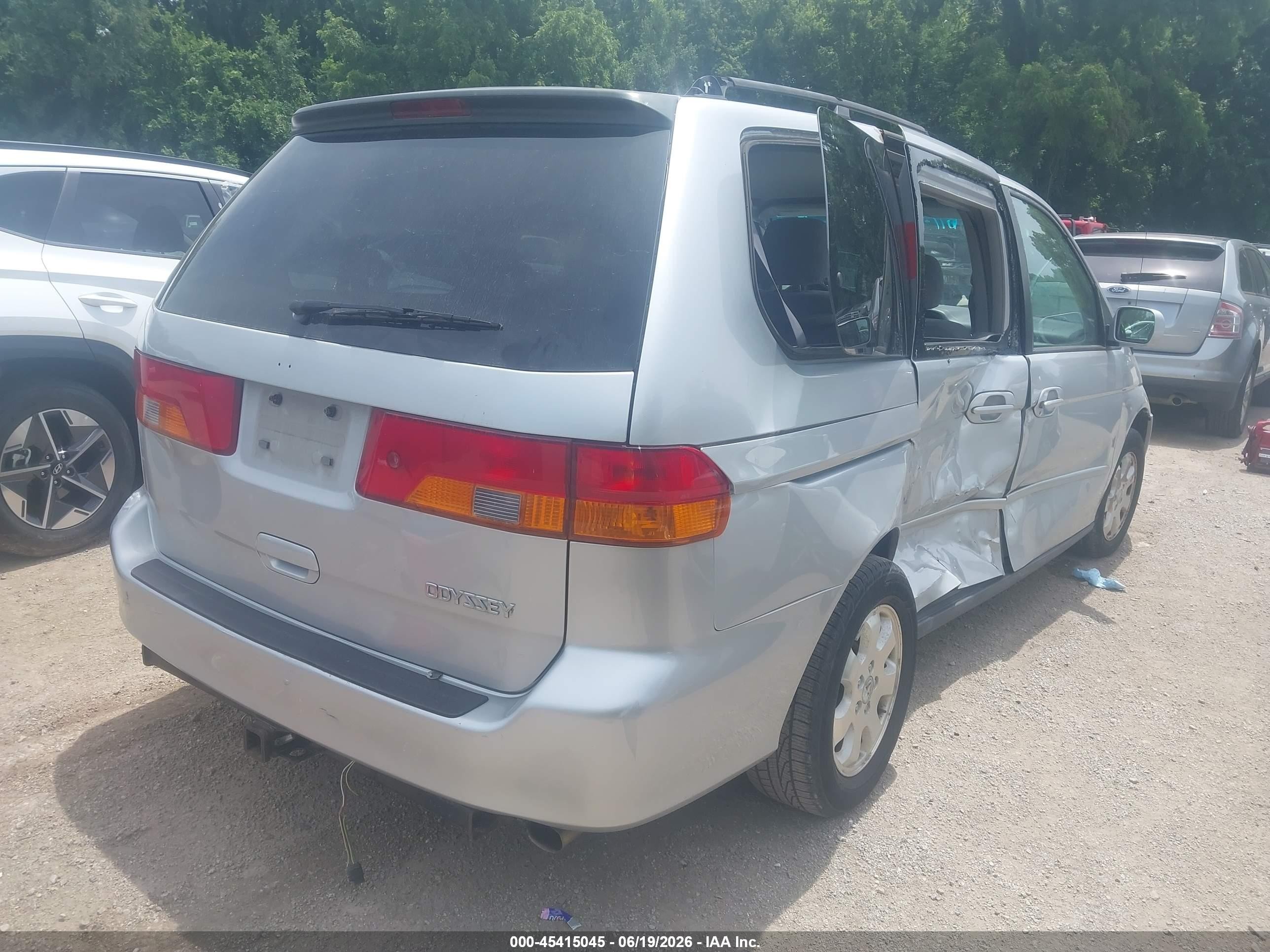 2003 Honda Odyssey Ex Silver vin: 5FNRL18613B074160