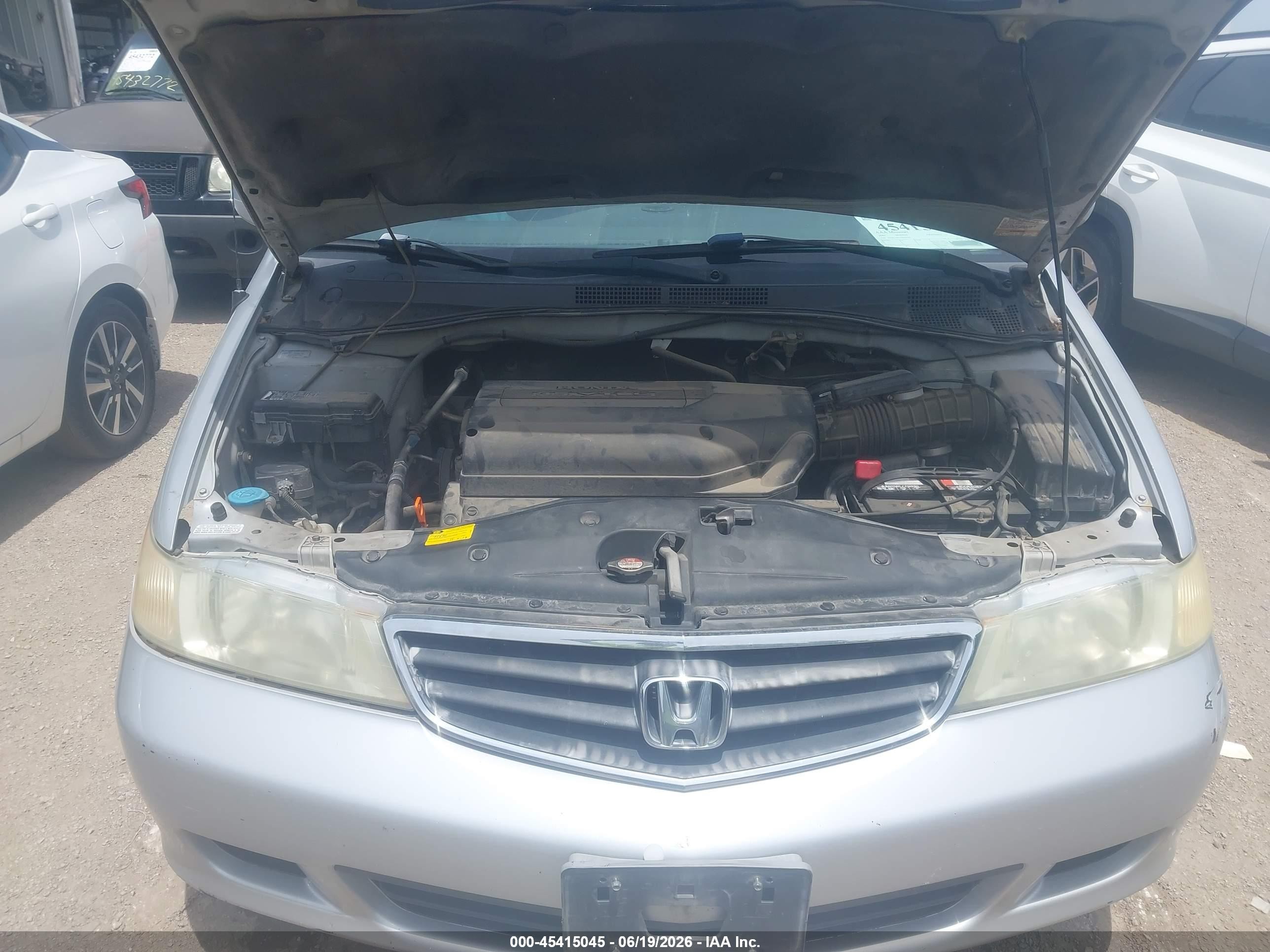 2003 Honda Odyssey Ex Silver vin: 5FNRL18613B074160
