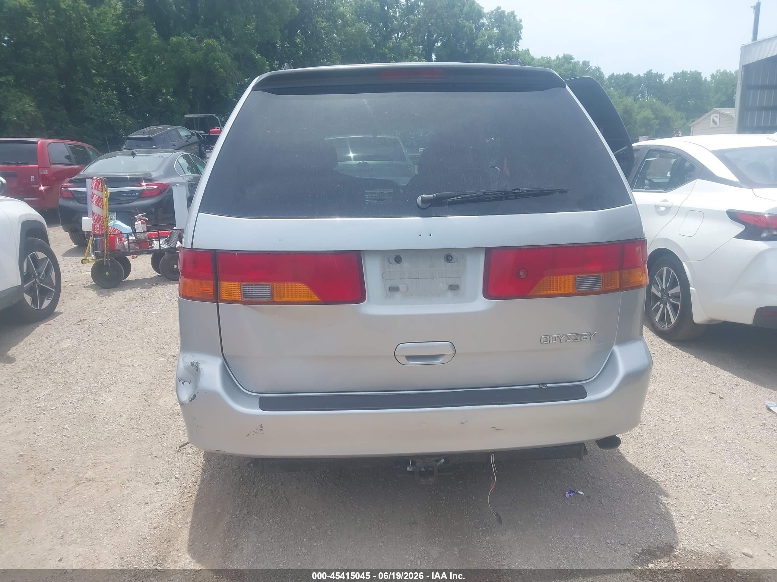 2003 Honda Odyssey Ex Silver vin: 5FNRL18613B074160