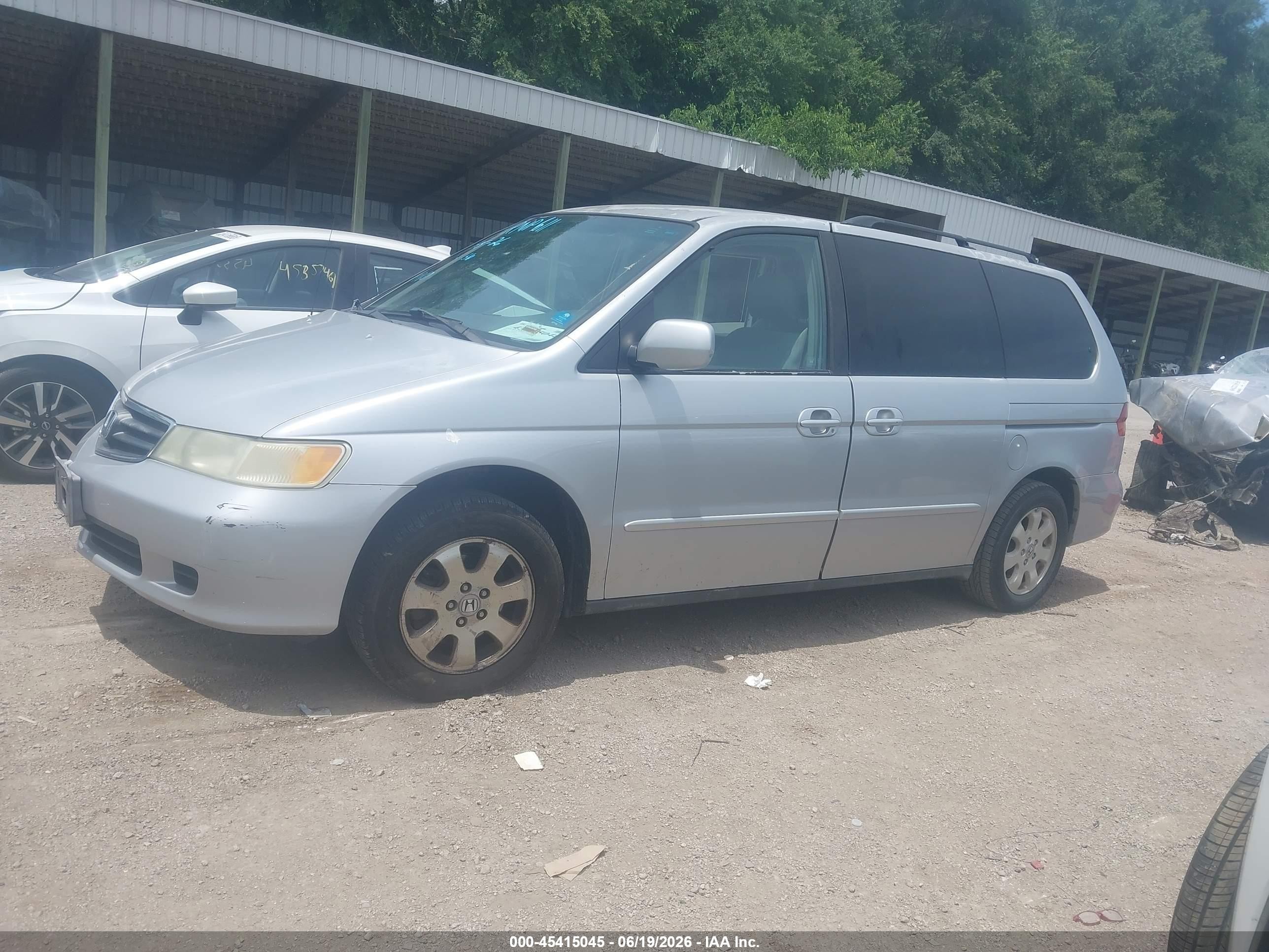 2003 Honda Odyssey Ex Silver vin: 5FNRL18613B074160