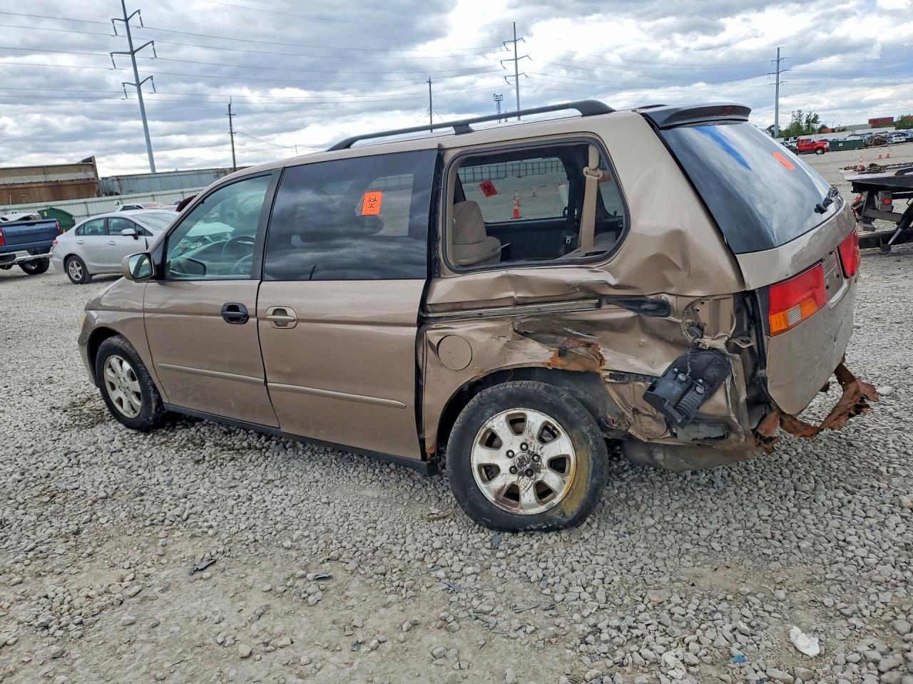 2003 Honda Odyssey Ex Beige vin: 5FNRL18613B112485
