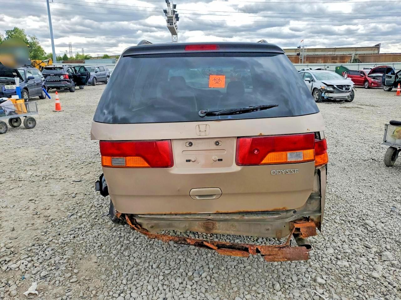 2003 Honda Odyssey Ex Beige vin: 5FNRL18613B112485