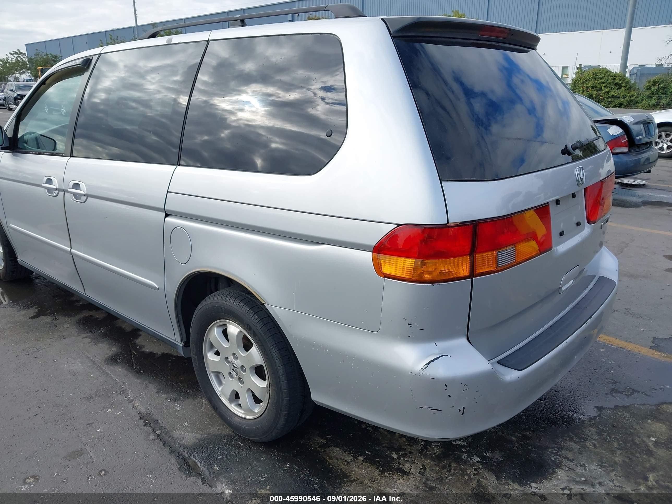 2003 Honda Odyssey Ex Серебряный vin: 5FNRL18613B126130