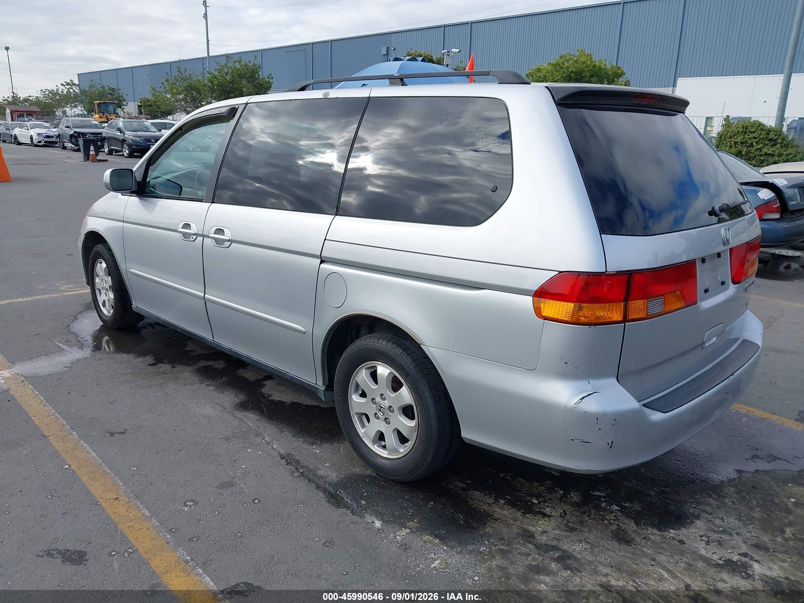 2003 Honda Odyssey Ex Серебряный vin: 5FNRL18613B126130
