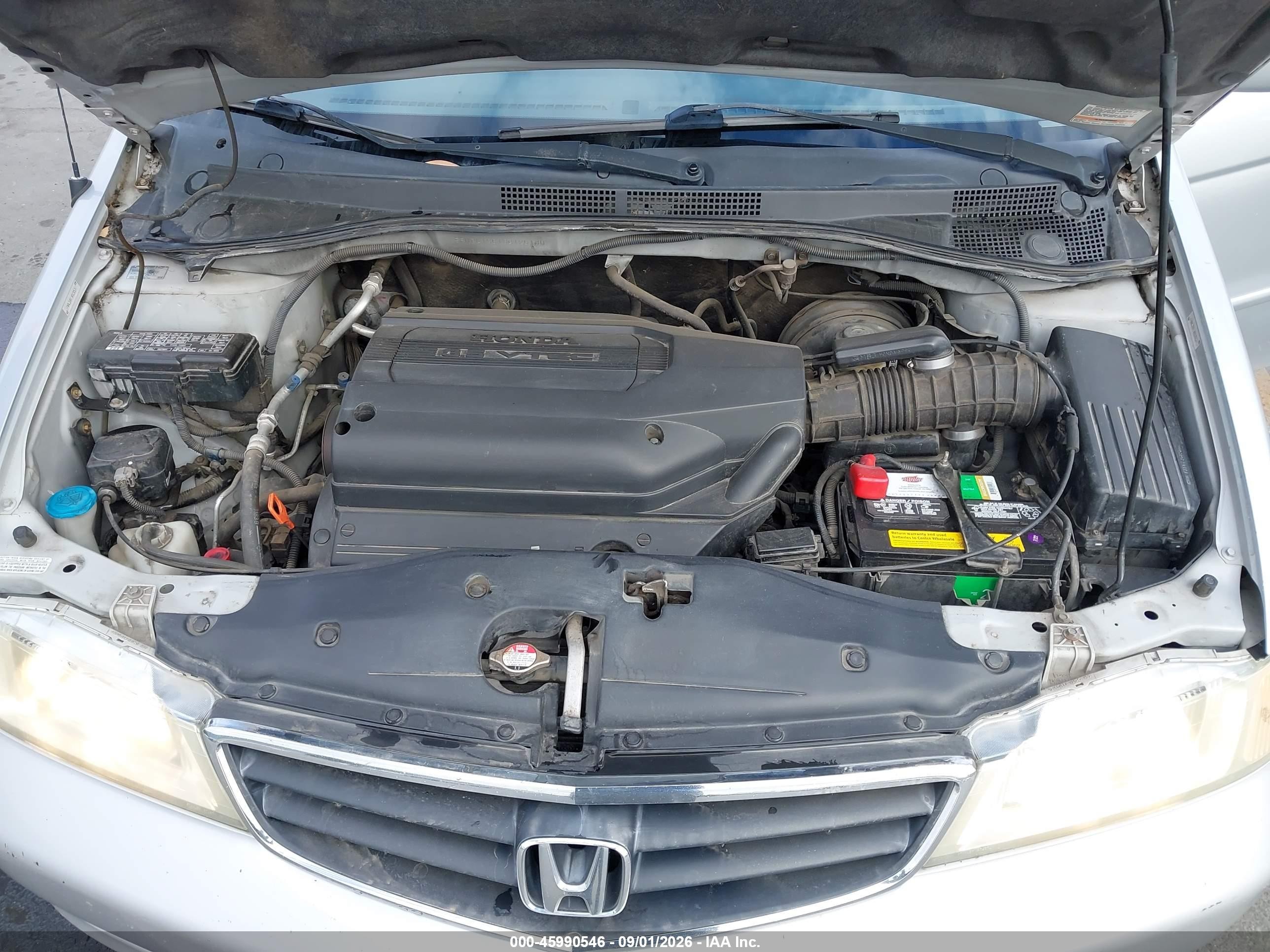 2003 Honda Odyssey Ex Серебряный vin: 5FNRL18613B126130