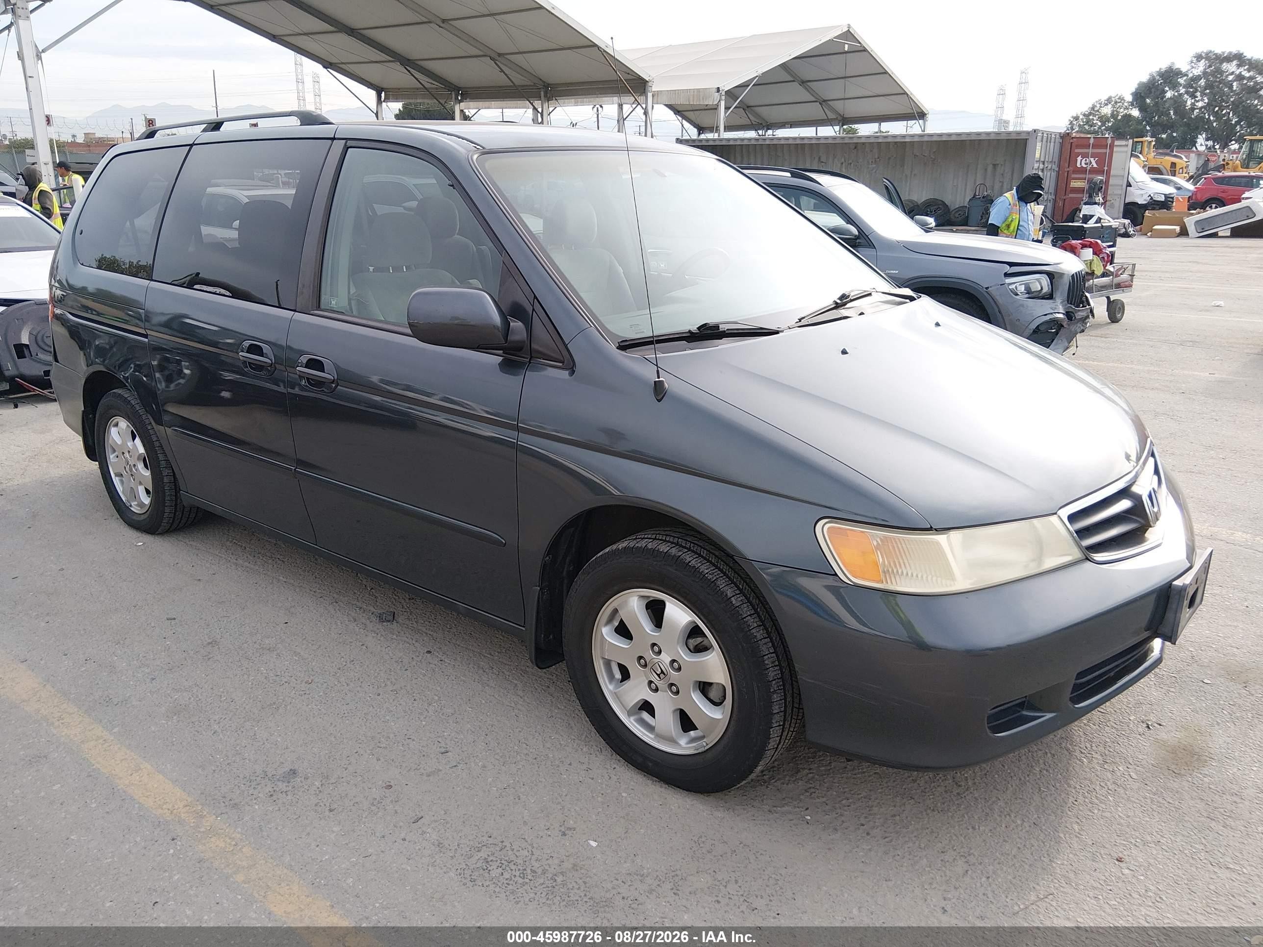 2003 Honda Odyssey Ex Серый vin: 5FNRL18613B143641