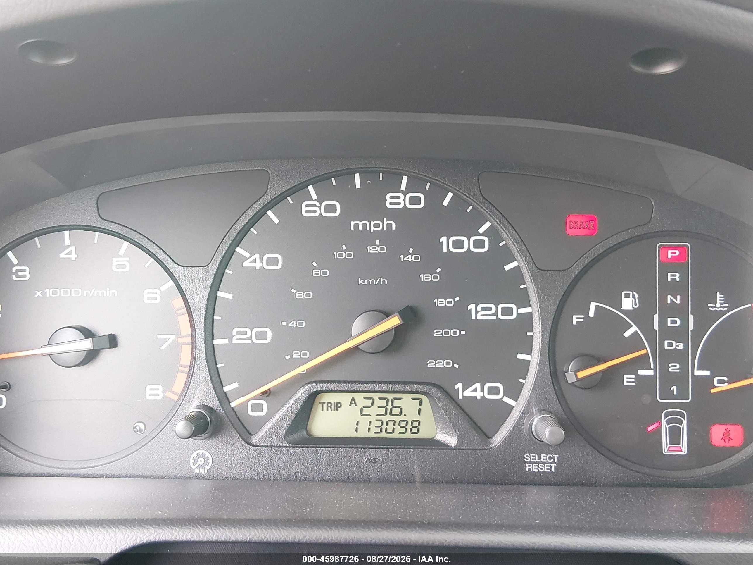 2003 Honda Odyssey Ex Gray vin: 5FNRL18613B143641