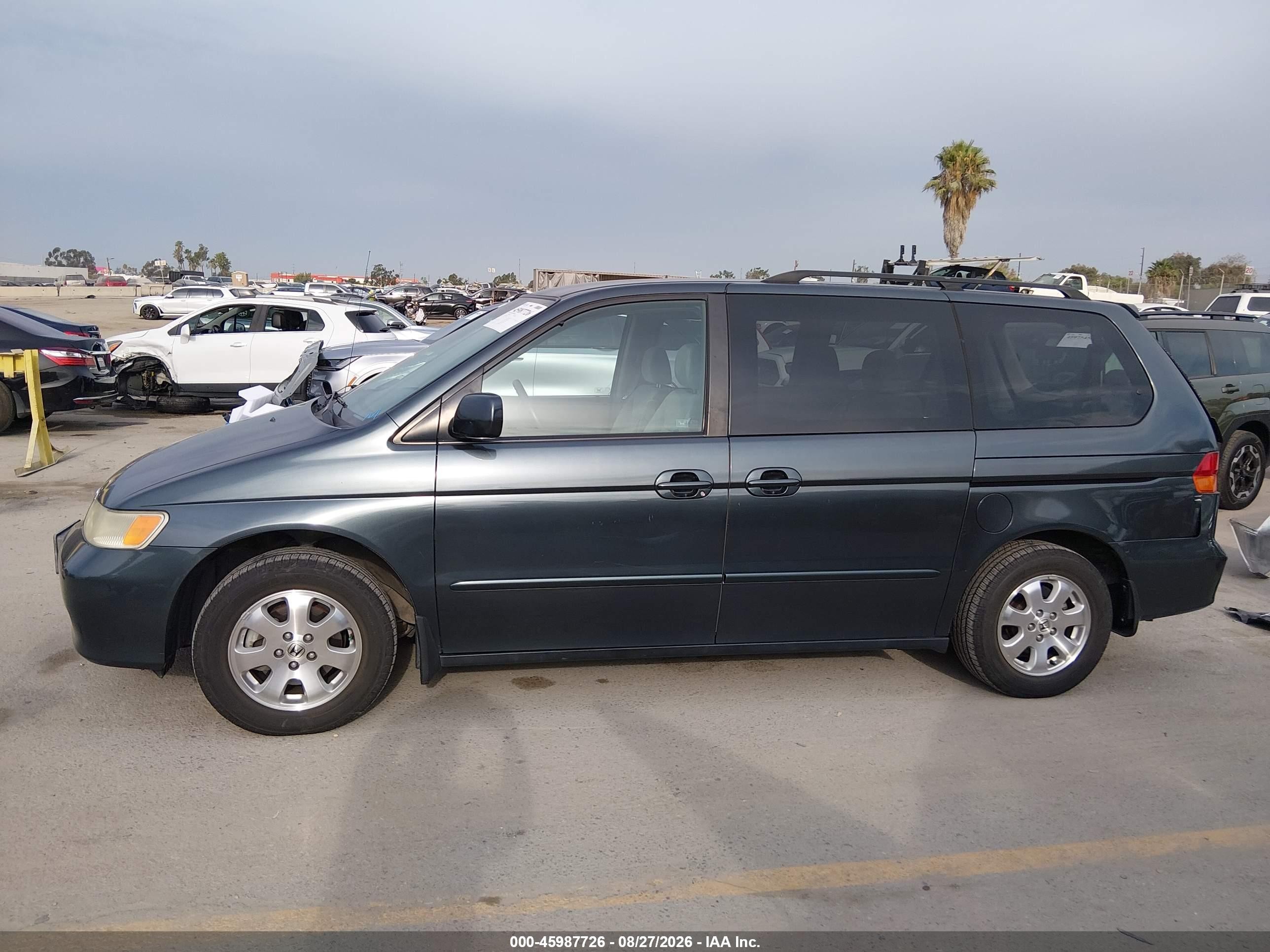 2003 Honda Odyssey Ex Gray vin: 5FNRL18613B143641