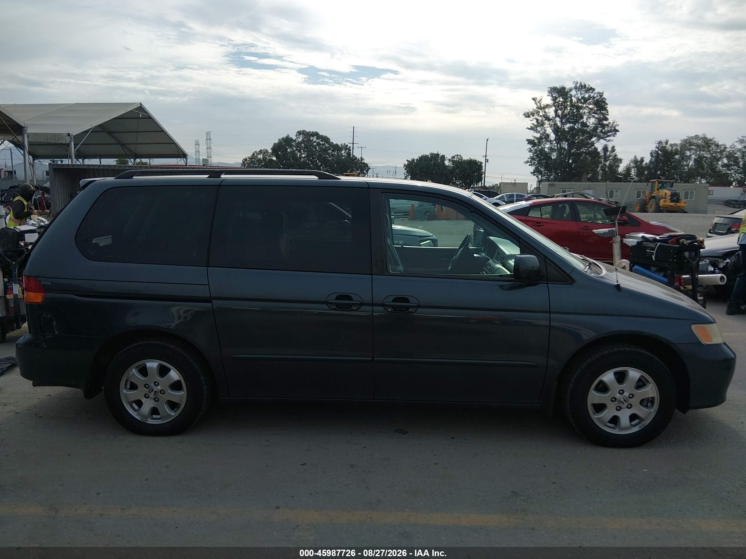 2003 Honda Odyssey Ex Gray vin: 5FNRL18613B143641