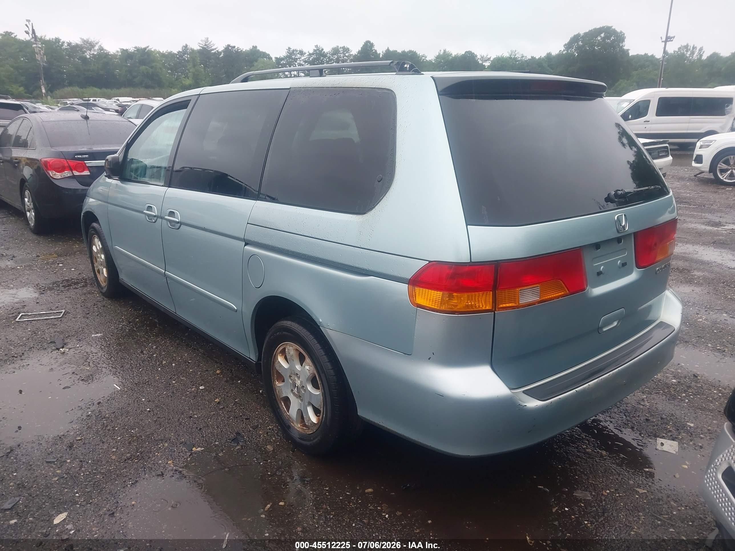 2004 Honda Odyssey Ex Blue vin: 5FNRL18614B038048